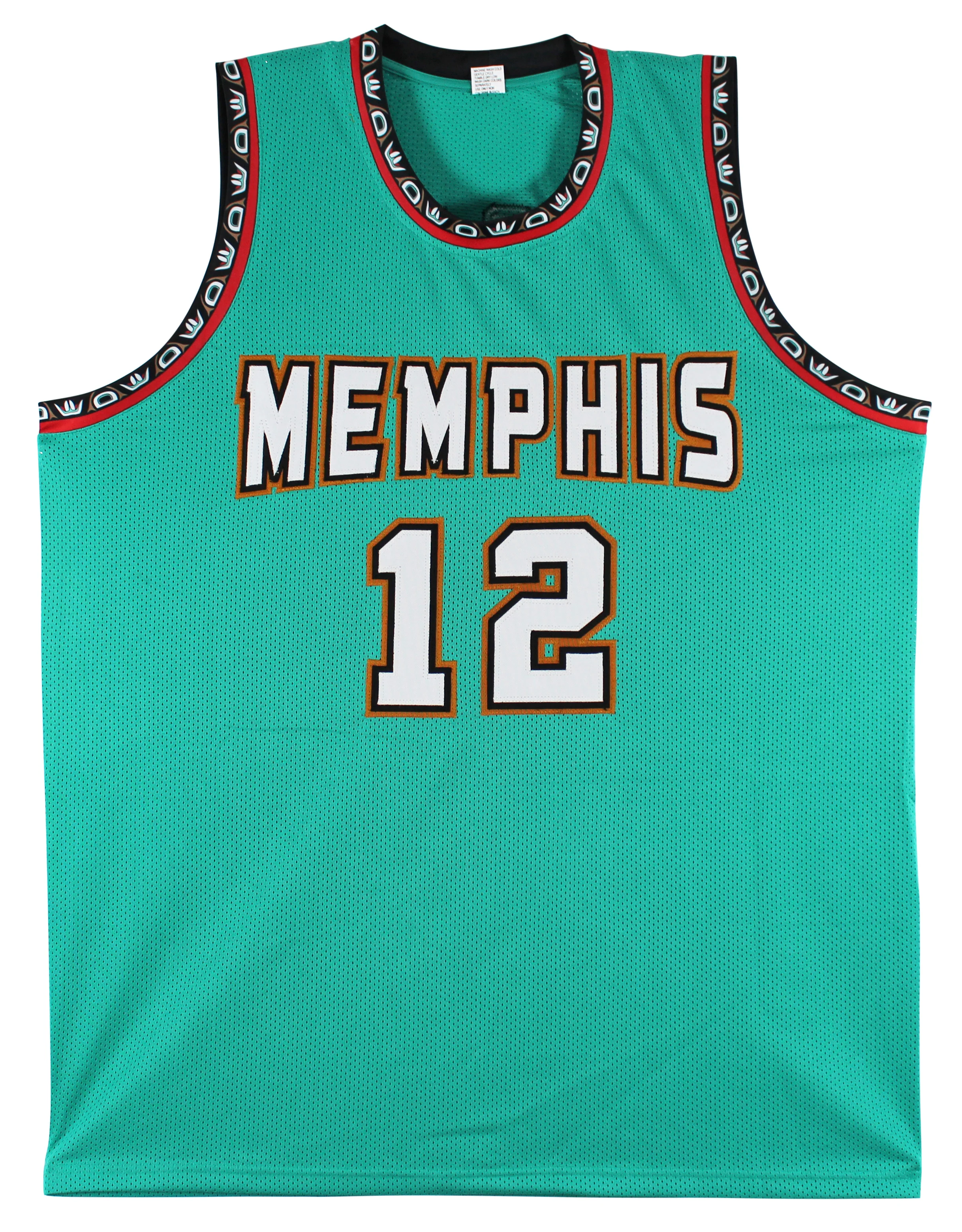 Ja Morant Authentic Signed Teal Throwback Pro Style Jersey Autographed BAS - Image 4