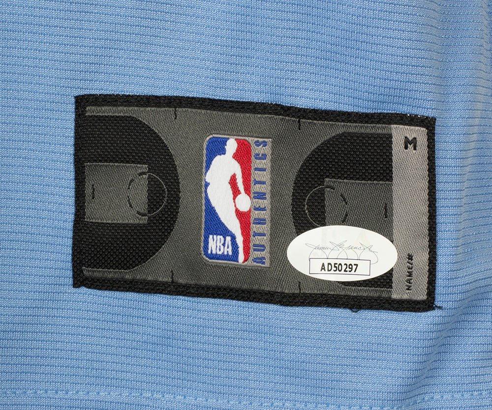 Ja Morant Signed Blue Fanatics Memphis Grizzlies Basketball Jersey JSA - Image 3
