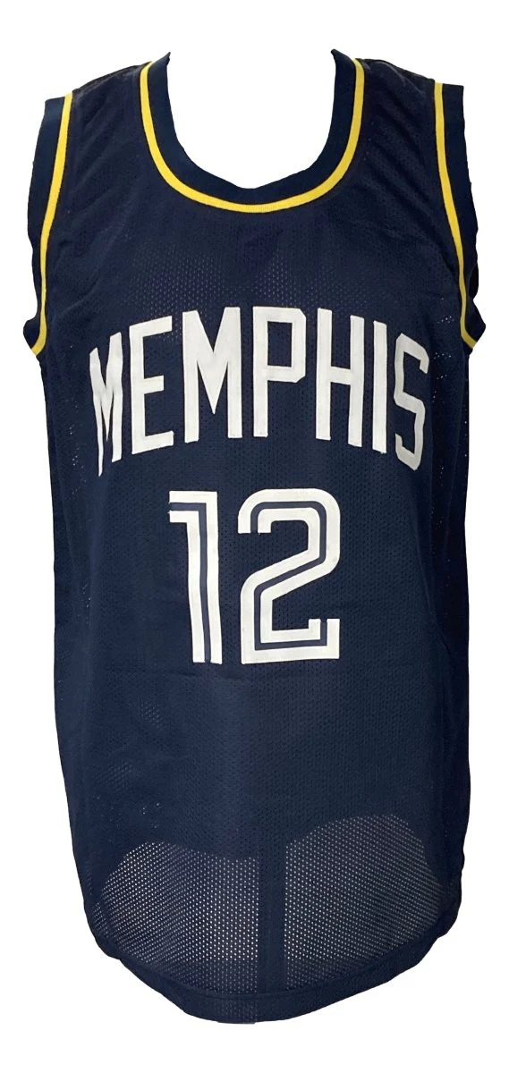Ja Morant Signed Custom Alternate Navy Blue Pro-Style Basketball Jersey BAS - Image 2