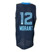 Ja Morant Memphis Signed Navy Blue Basketball Jersey BAS - Image 5