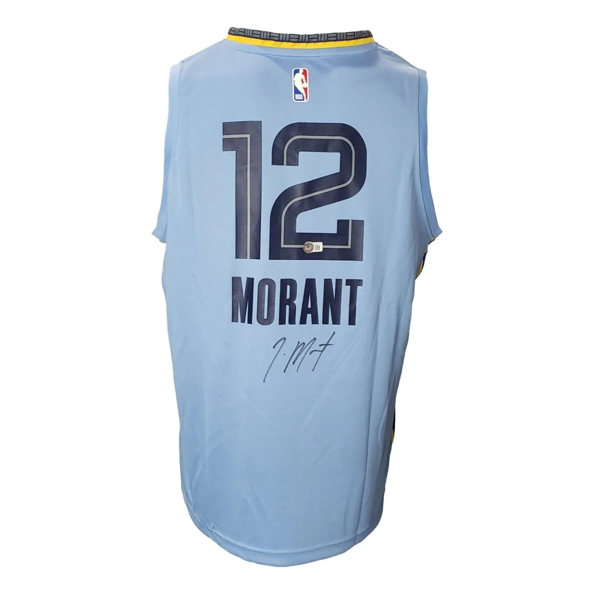 Ja Morant Signed Memphis Grizzlies Light Blue Fanatics L Basketball Jersey BAS - Image 8