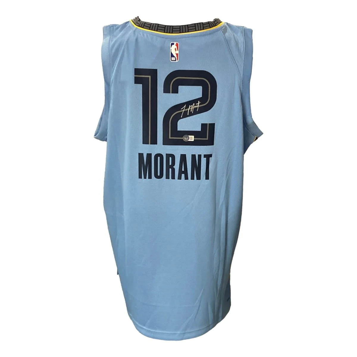 Ja Morant Signed Memphis Grizzlies Light Blue Nike Swingman Jersey BAS - Image 7