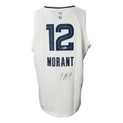 Ja Morant Signed Memphis Grizzlies White Fanatics Basketball XL Jersey BAS - Image 7