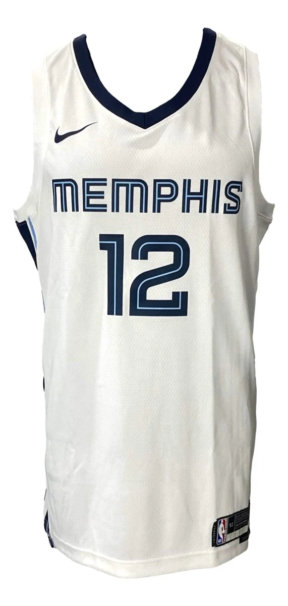 Ja Morant Signed Memphis Grizzlies White Nike Swingman Jersey BAS - Image 3