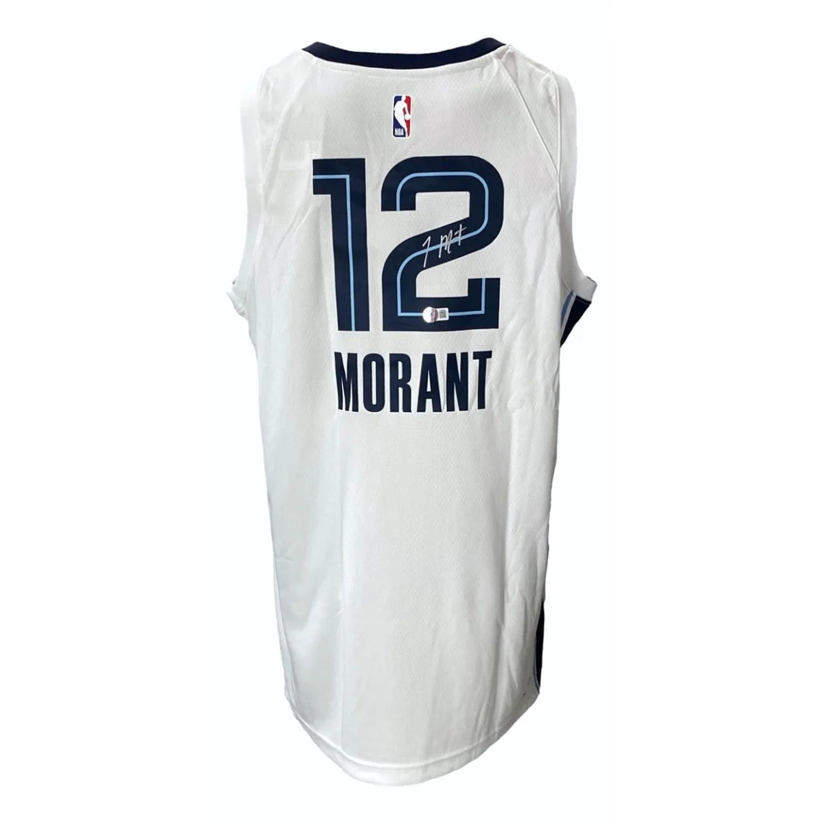 Ja Morant Signed Memphis Grizzlies White Nike Swingman Jersey BAS - Image 7