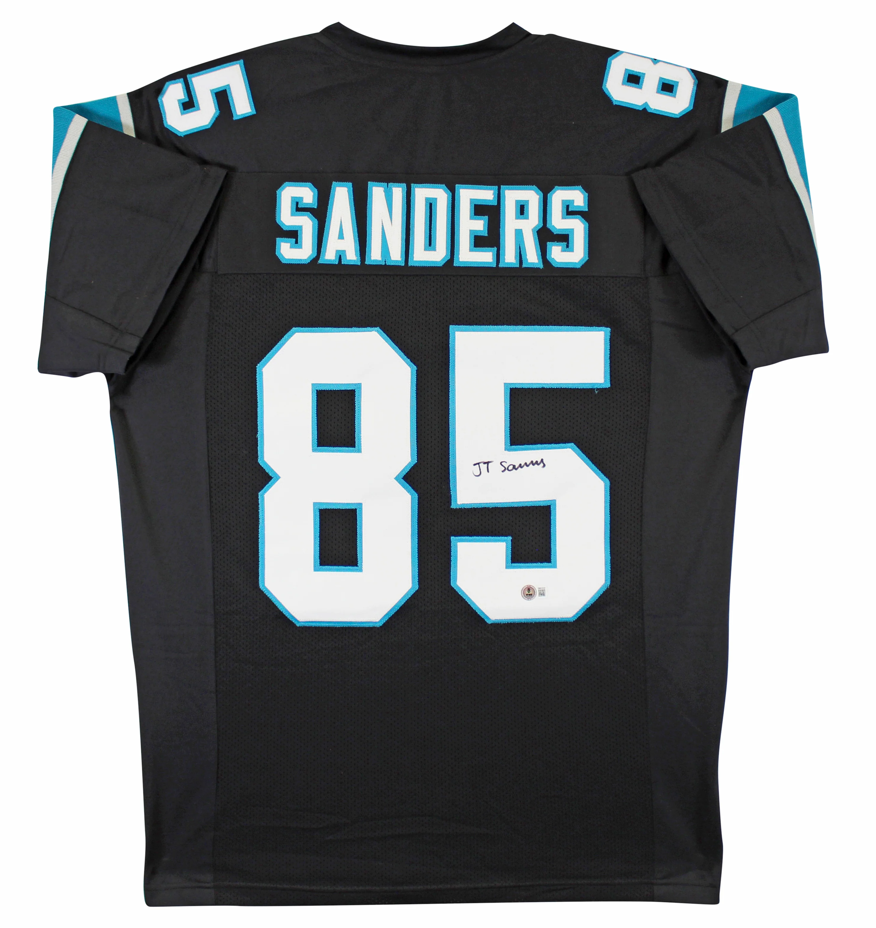 Ja'Tavion Sanders Authentic Signed Black Pro Style Jersey BAS Witnessed - Image 2
