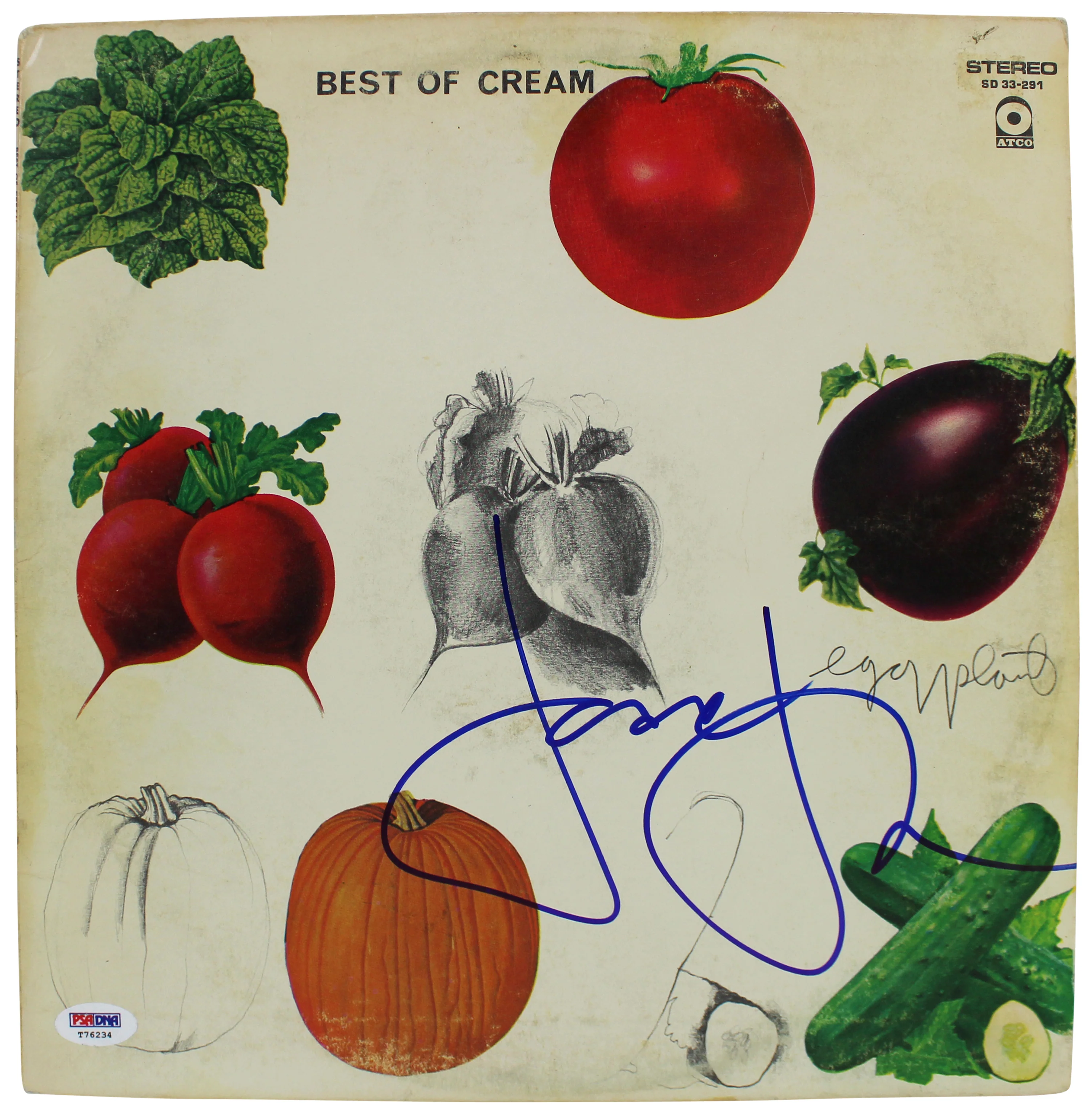 Jack Bruce Cream Authentic Signed Best Of Cream Album Cover W/ Vinyl PSA #T76234 - Image 2