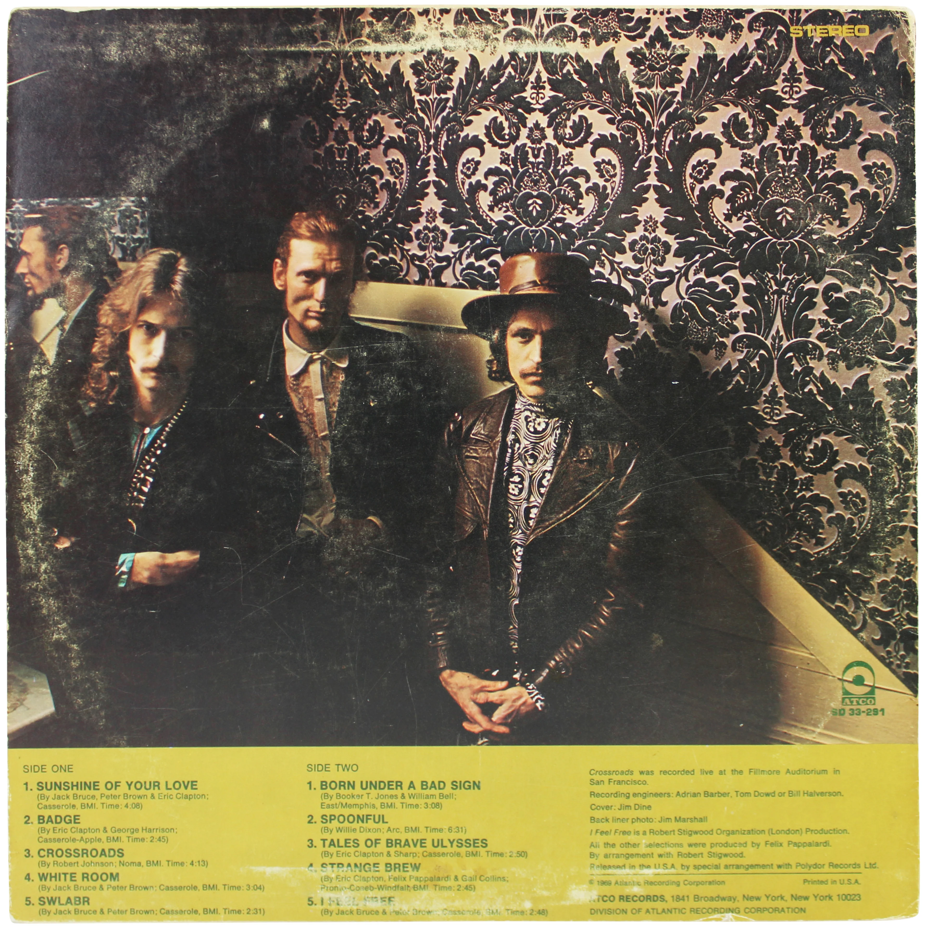Jack Bruce Cream Authentic Signed Best Of Cream Album Cover W/ Vinyl PSA #T76234 - Image 4