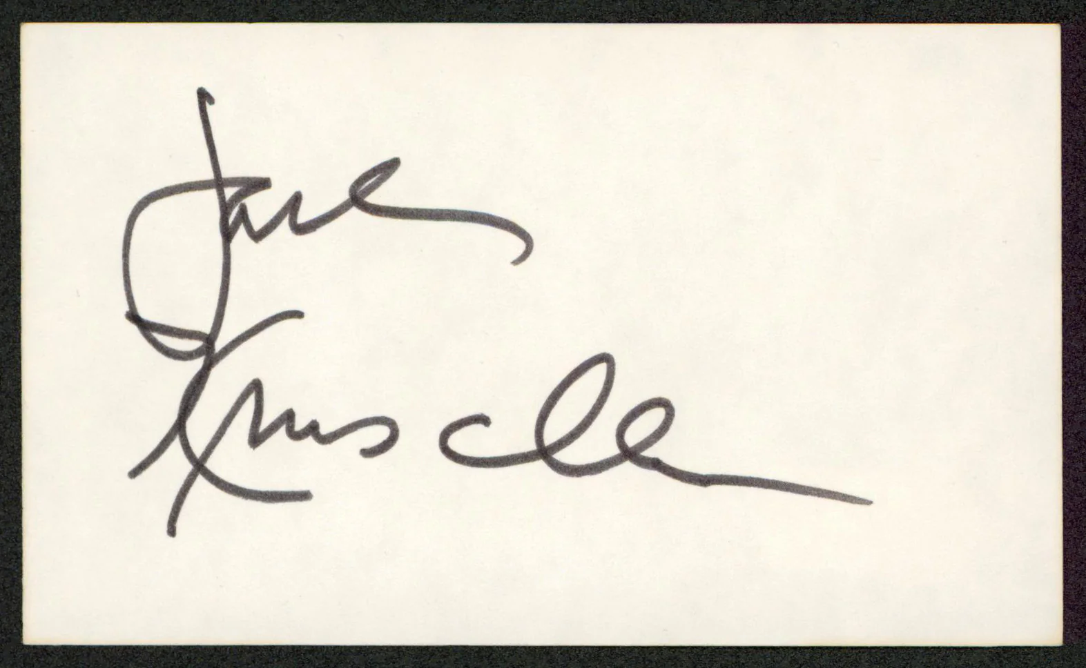 Jack Kruschen The Apartment Authentic Signed 3x5 Index Card BAS #BW70002 - Image 2
