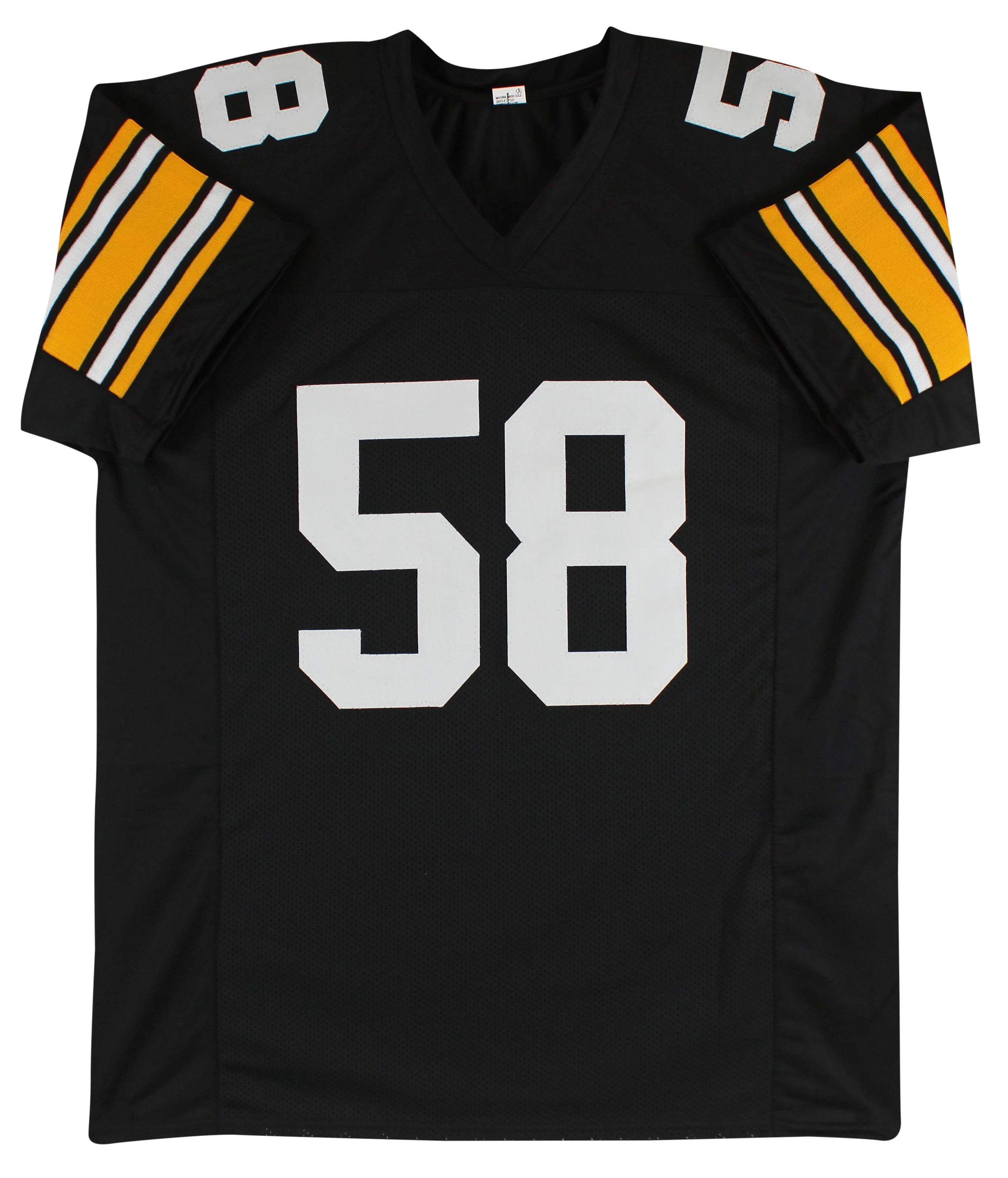Jack Lambert "HOF 90" Authentic Signed Black Pro Style Jersey BAS Witnessed - Image 4
