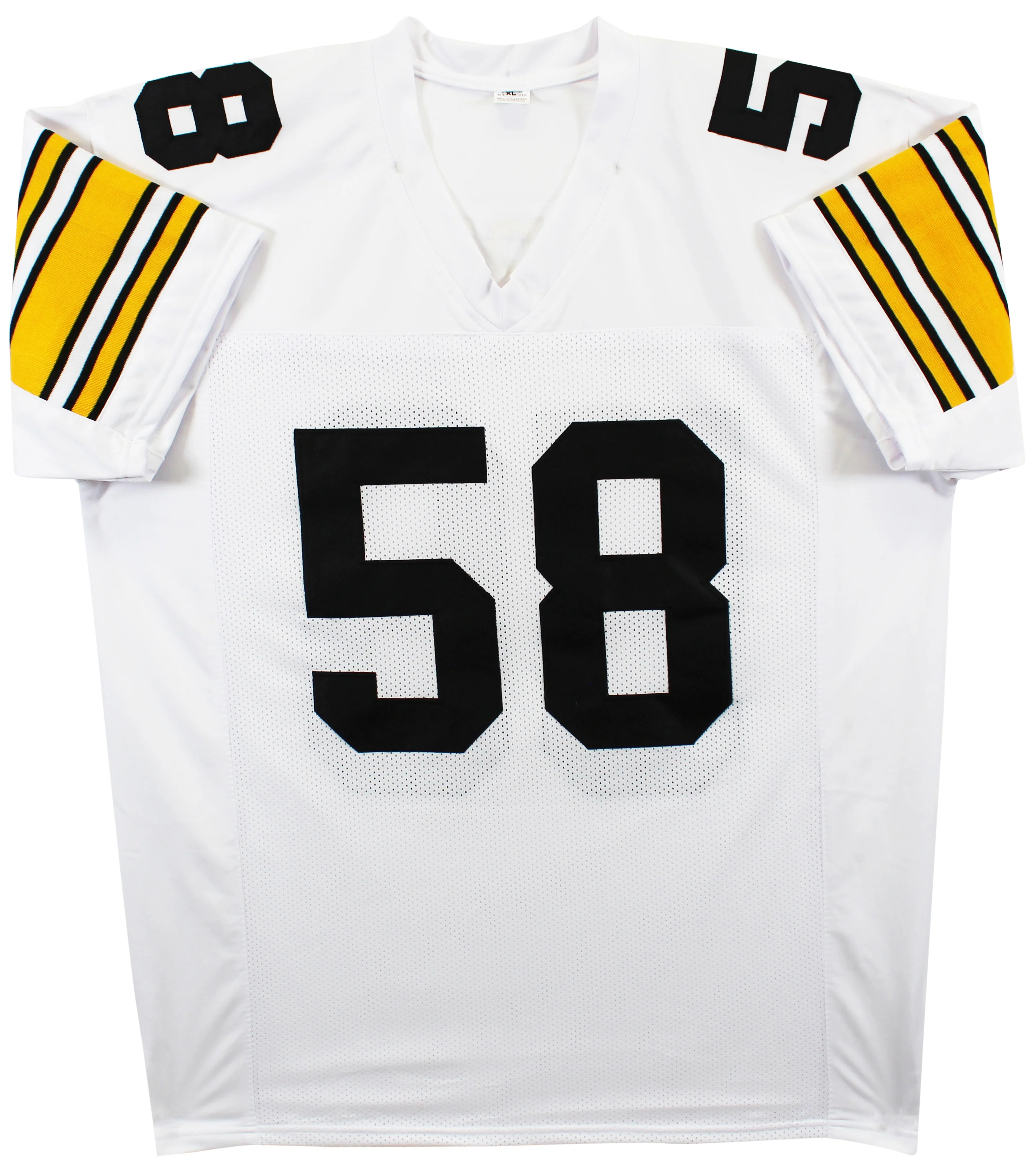 Jack Lambert "HOF 90" Authentic Signed White Pro Style Jersey BAS Witnessed - Image 4