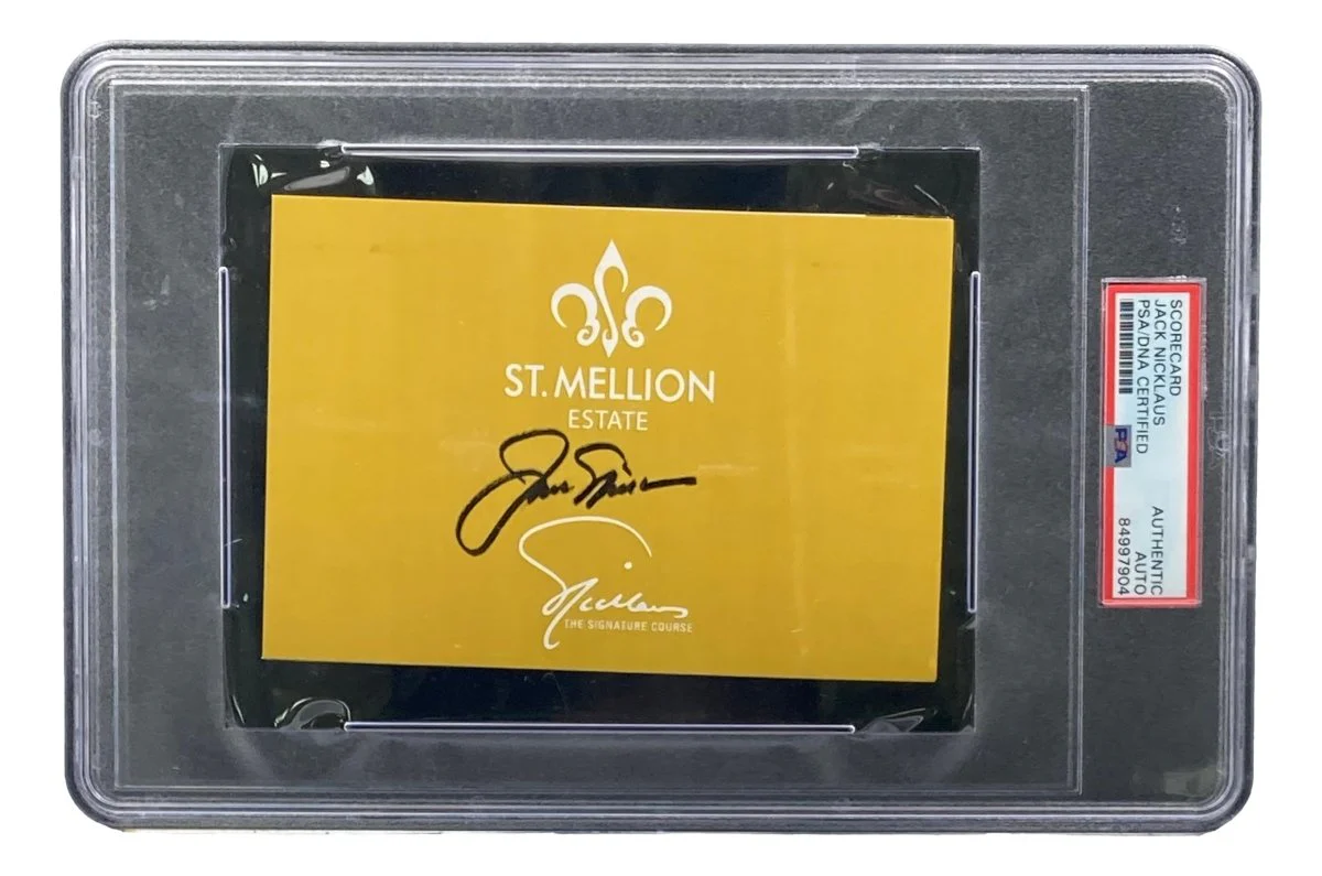 Jack Nicklaus Signed St. Mellion Estate Scorecard PSA/DNA - Image 4
