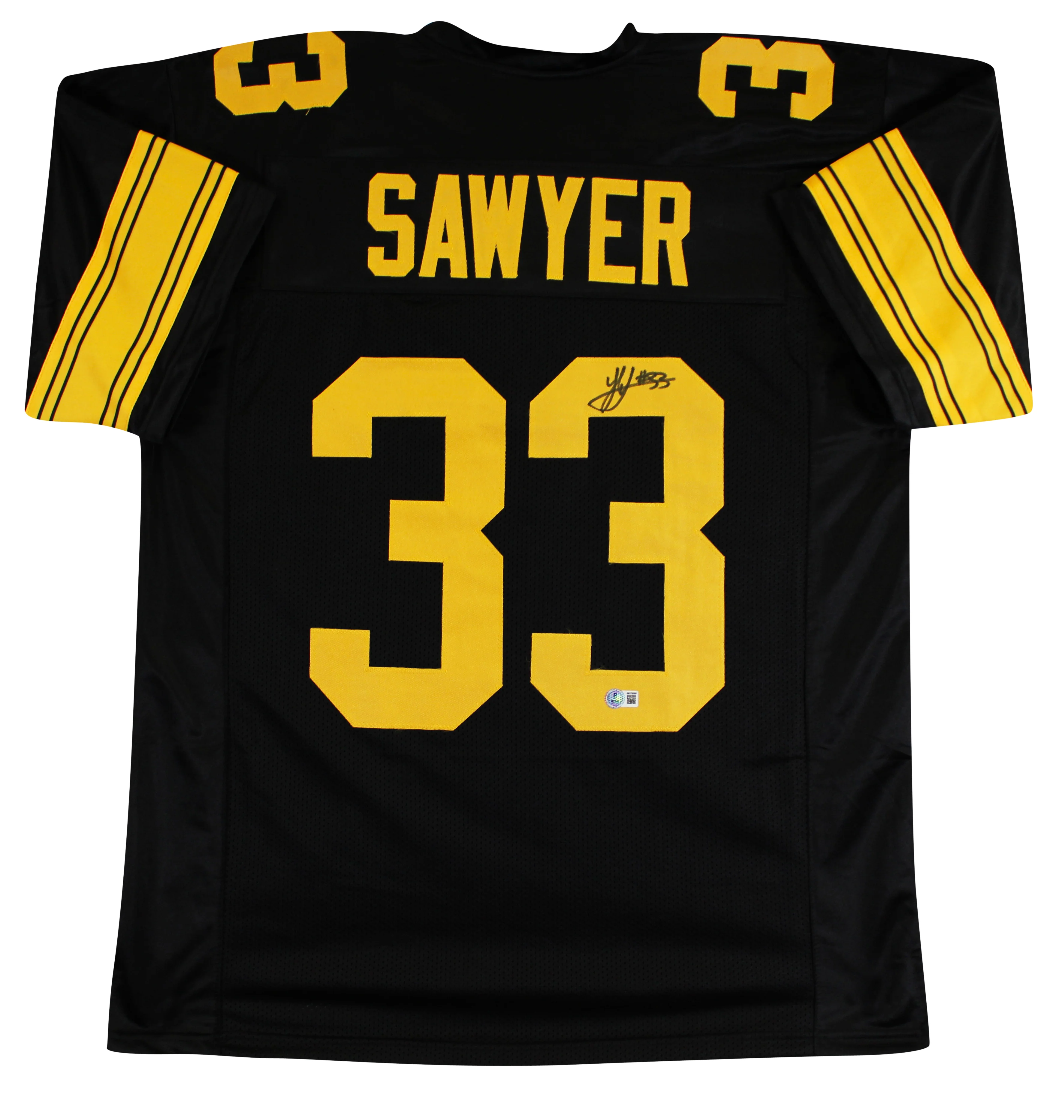 Jack Sawyer Authentic Signed Black Color Rush Pro Style Jersey BAS Witnessed - Image 2