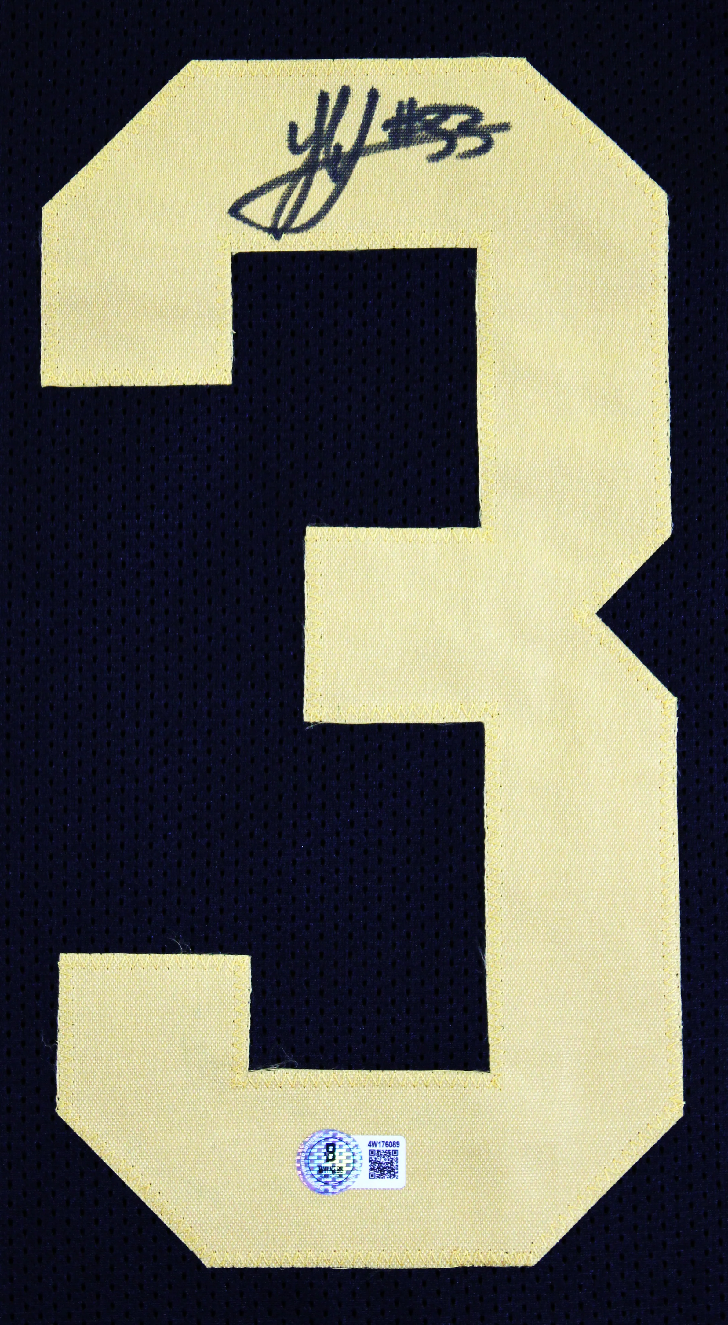 Jack Sawyer Authentic Signed Black Color Rush Pro Style Jersey BAS Witnessed - Image 3