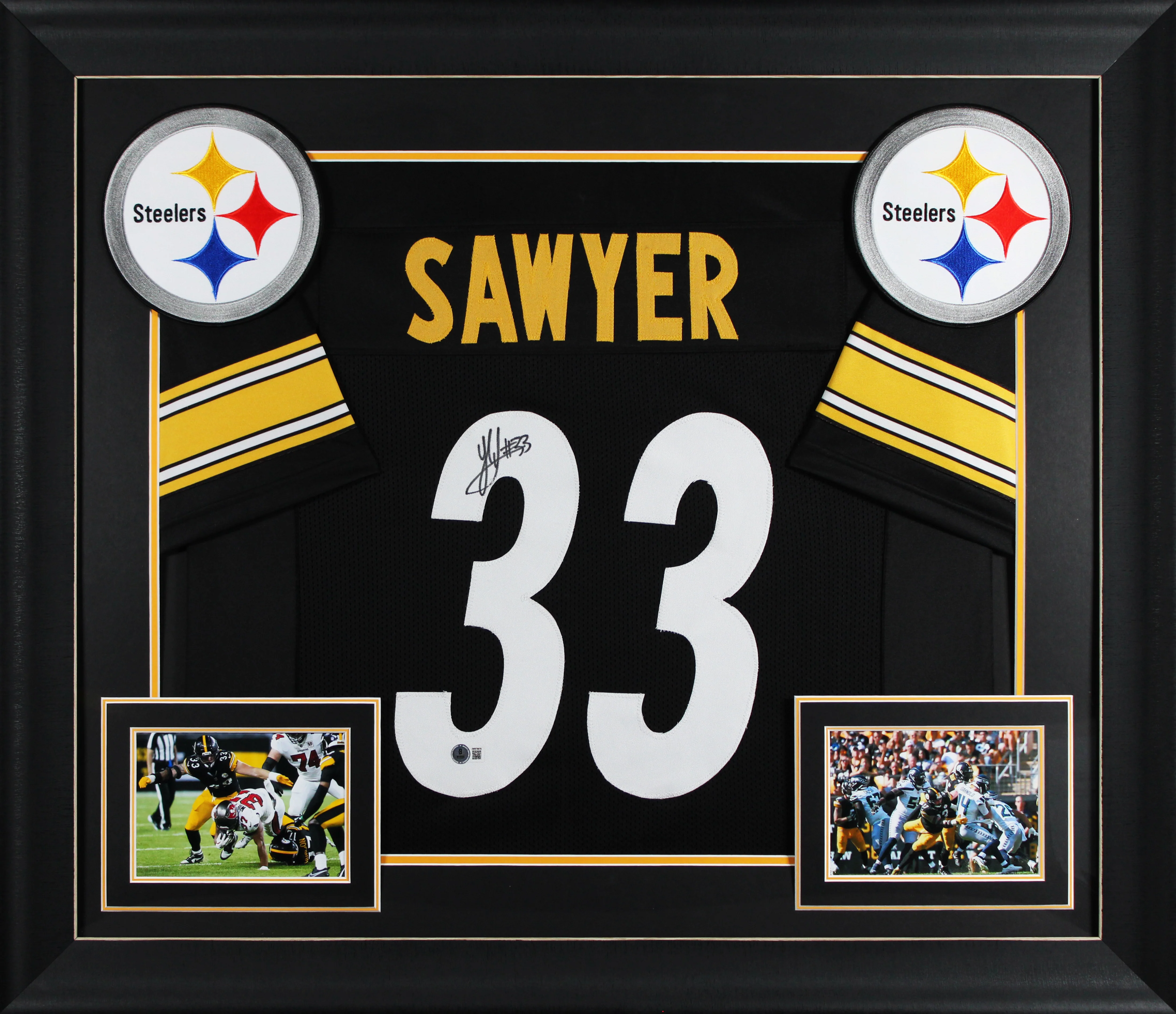 Jack Sawyer Authentic Signed Black Pro Style Framed Jersey BAS Witnessed
