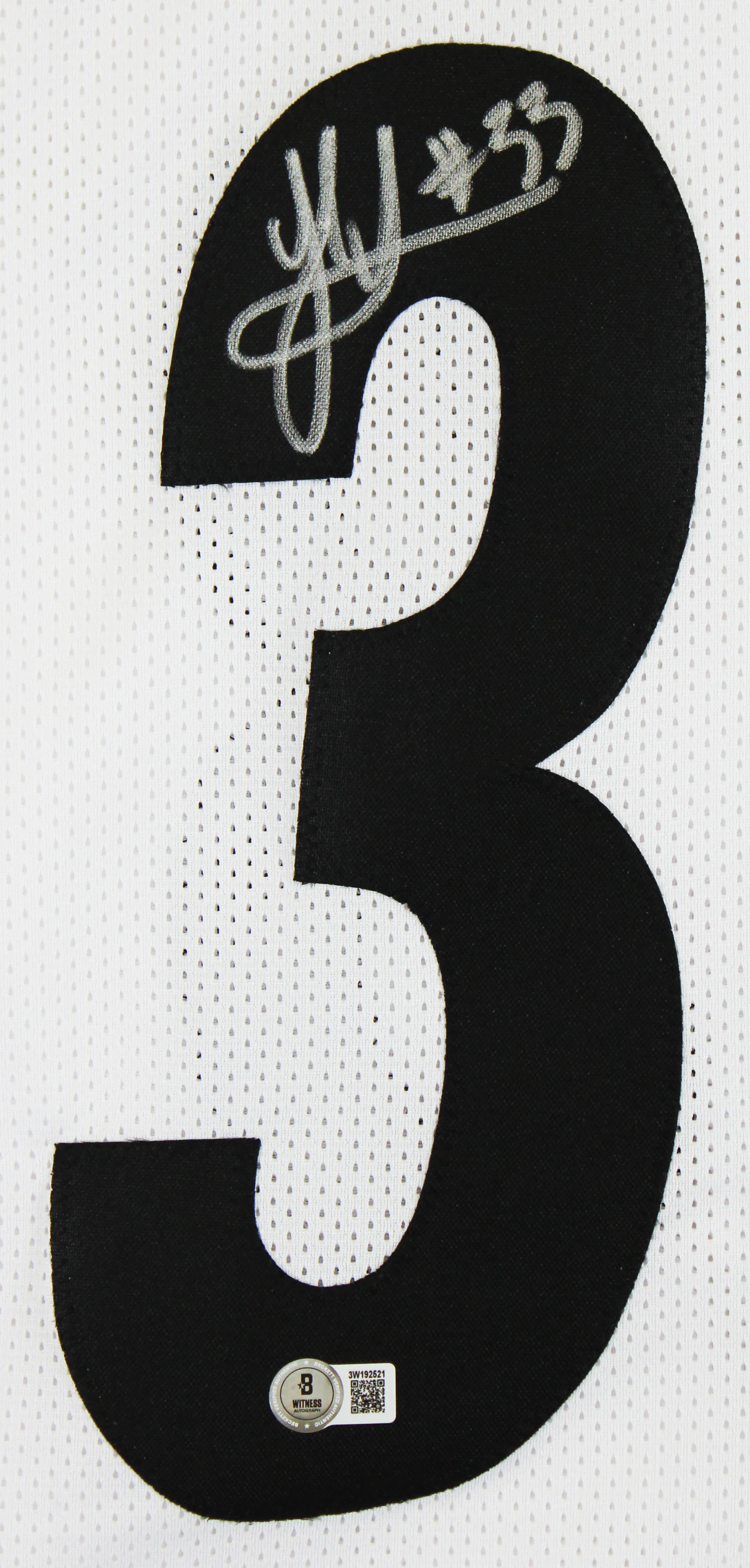 Jack Sawyer Authentic Signed White Pro Style Jersey Autographed BAS Witnessed - Image 3