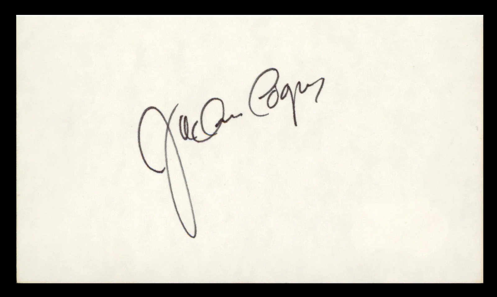 Jackie Cooper Superman Authentic Signed 3x5 Index Card Autographed BAS - Image 2