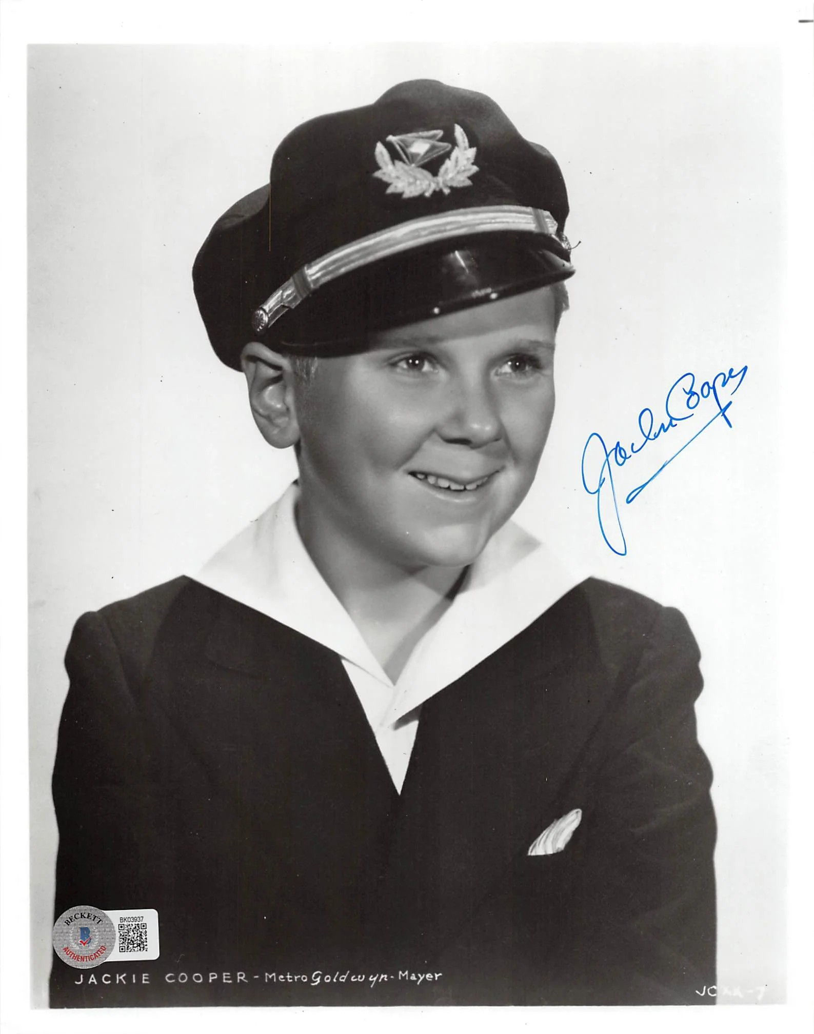 Jackie Cooper The Little Rascals Authentic Signed 8x10 Photo BAS #BK03937 - Image 2