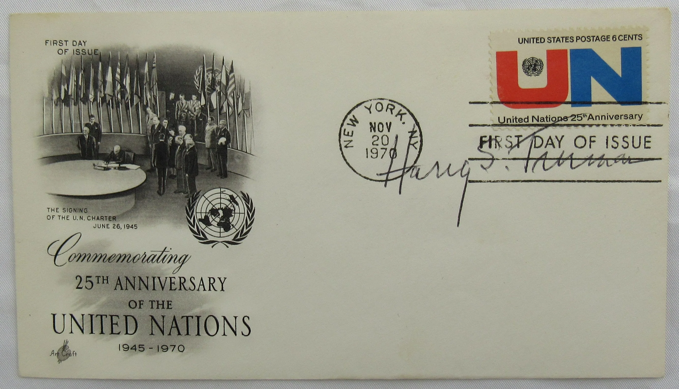 Harry Truman Signed Auto Envelope JSA LOA Z19851