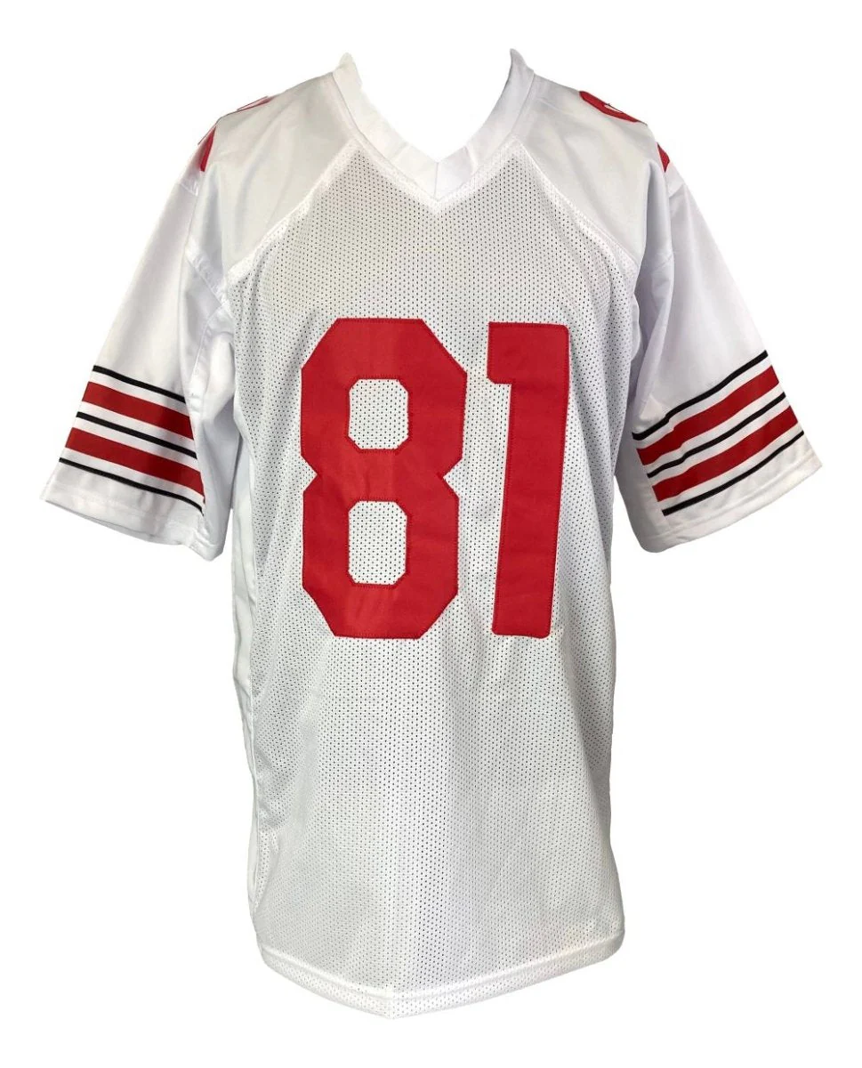 Jackie Smith St. Louis Signed White Football Jersey HOF 94 Sports Integrity - Image 3
