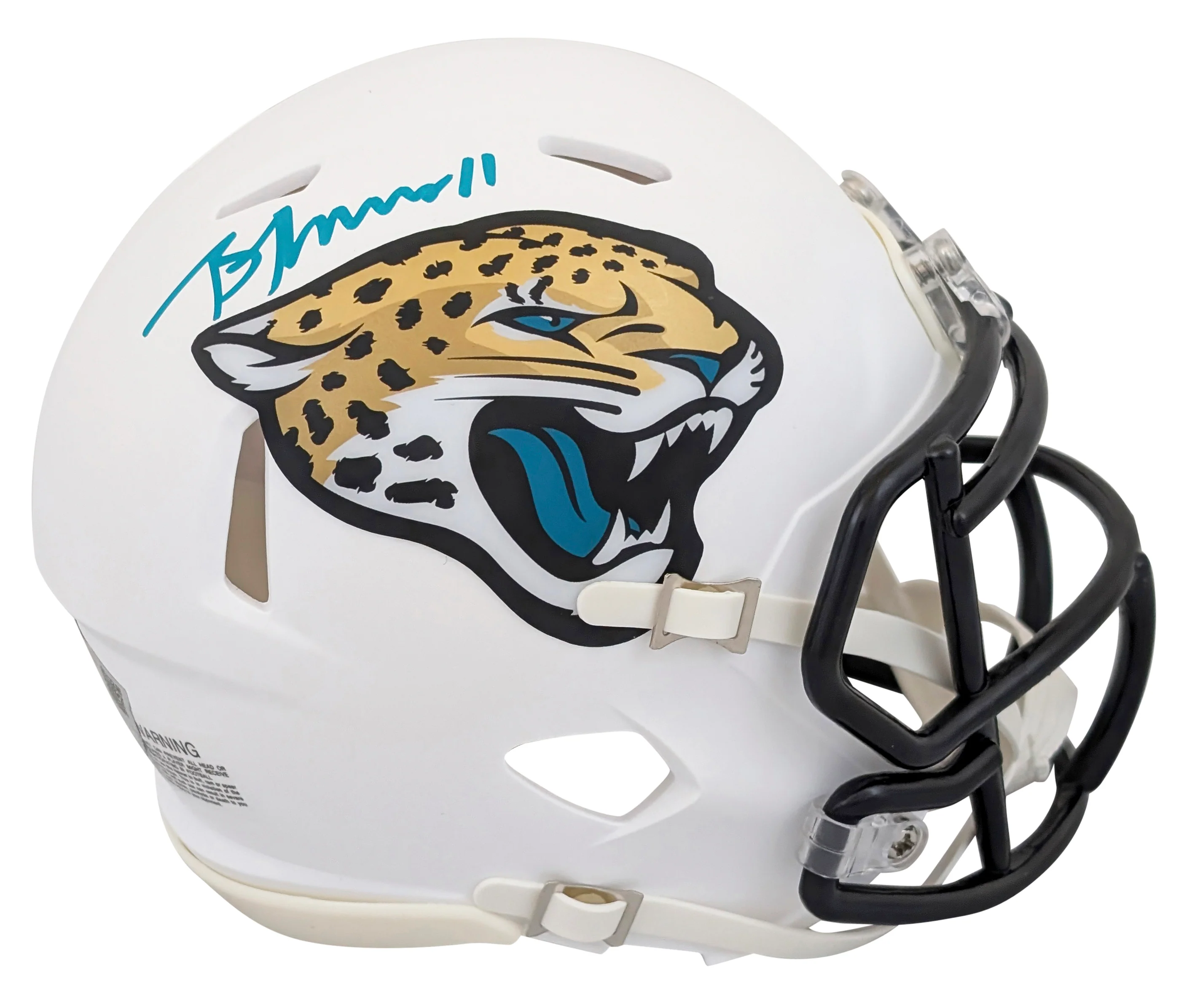 Jaguars Brian Thomas Jr. Signed On-Field Alt 2024 Speed Mini Helmet Fanatics - Image 2