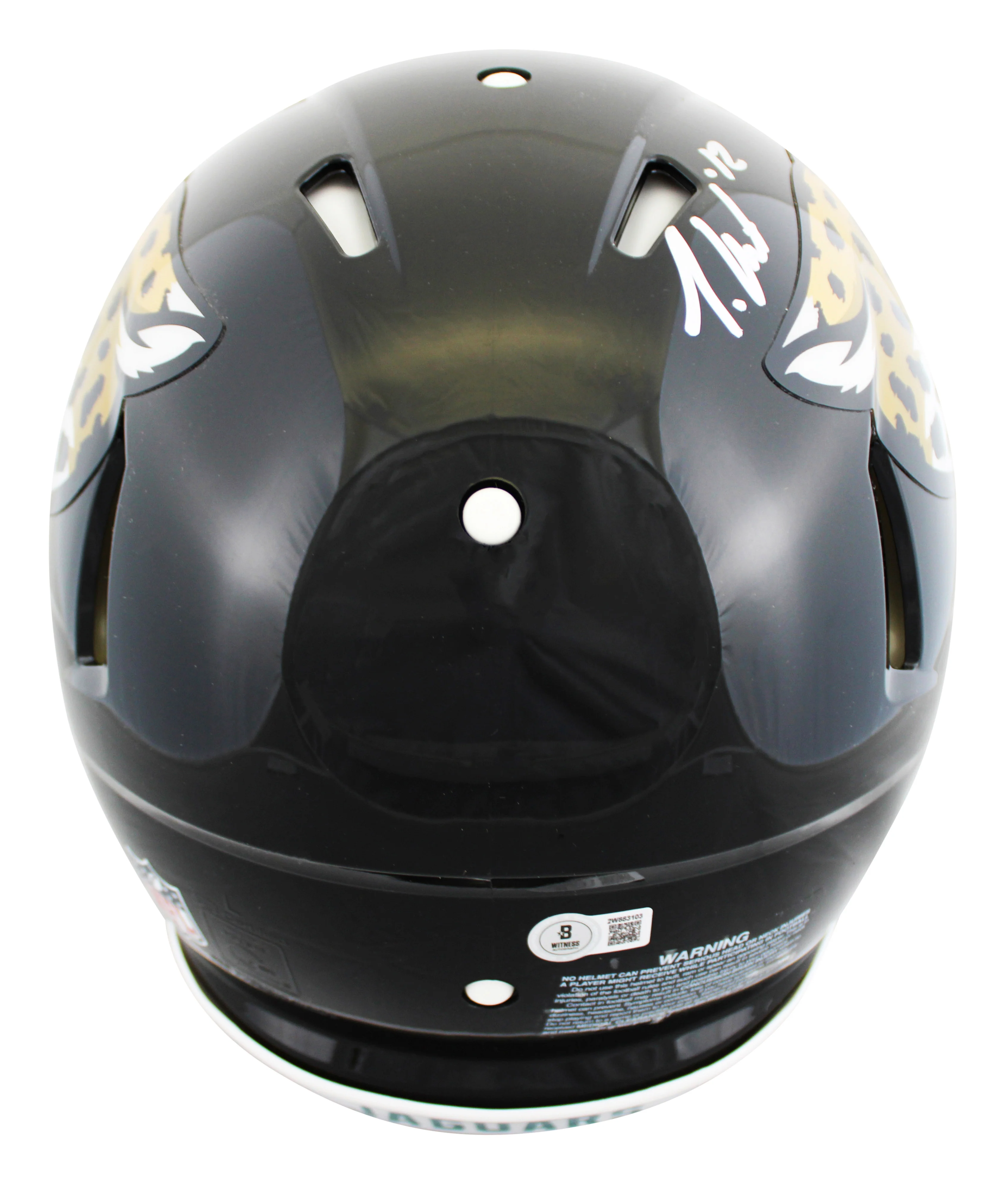 Jaguars Travis Hunter Signed Full Size Speed Proline Helmet BAS Witnessed - Image 3