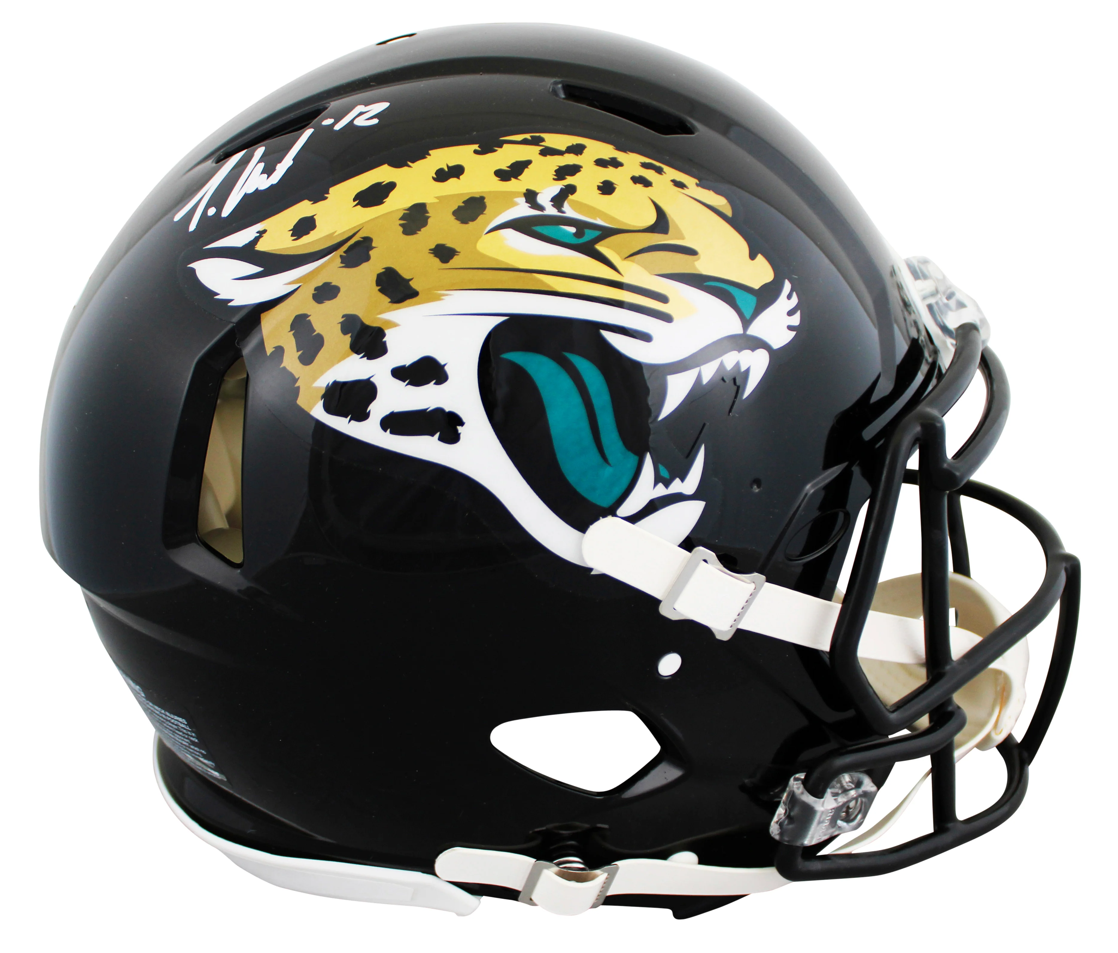 Jaguars Travis Hunter Signed Full Size Speed Proline Helmet W/ Case BAS Witness - Image 3