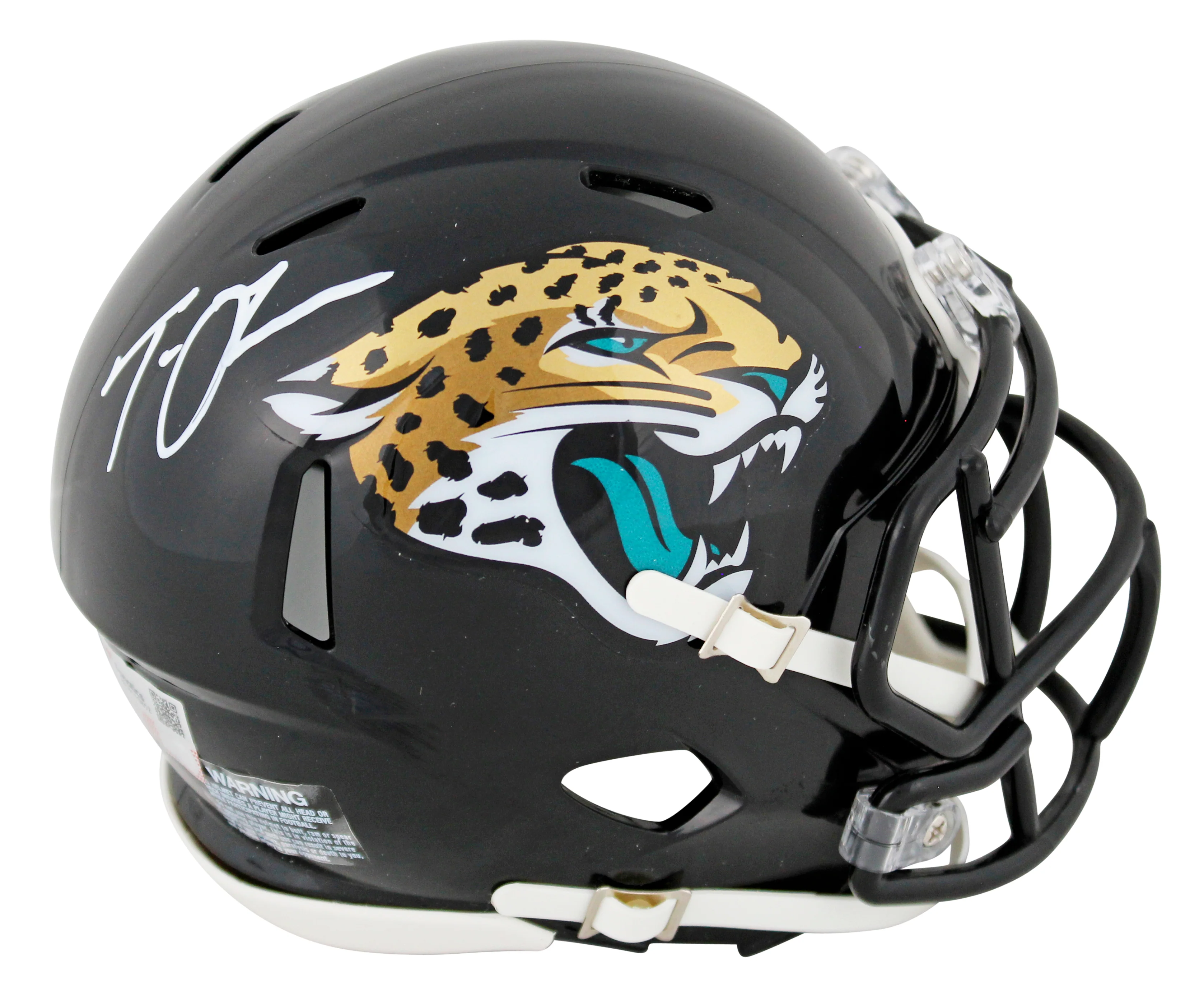 Jaguars Trevor Lawrence Authentic Signed Speed Mini Helmet Autographed Fanatics - Image 2