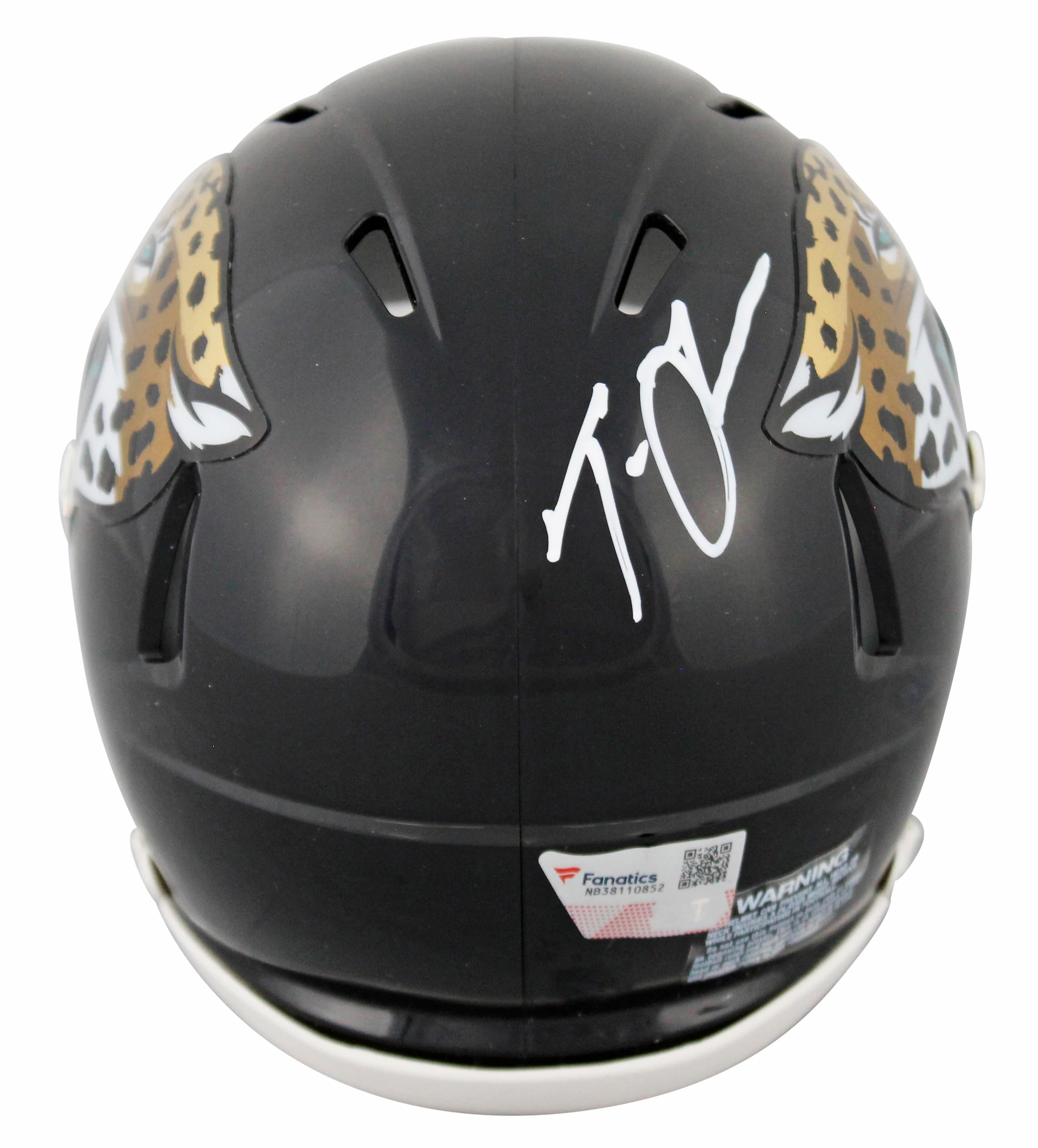 Jaguars Trevor Lawrence Authentic Signed Speed Mini Helmet Autographed Fanatics - Image 3