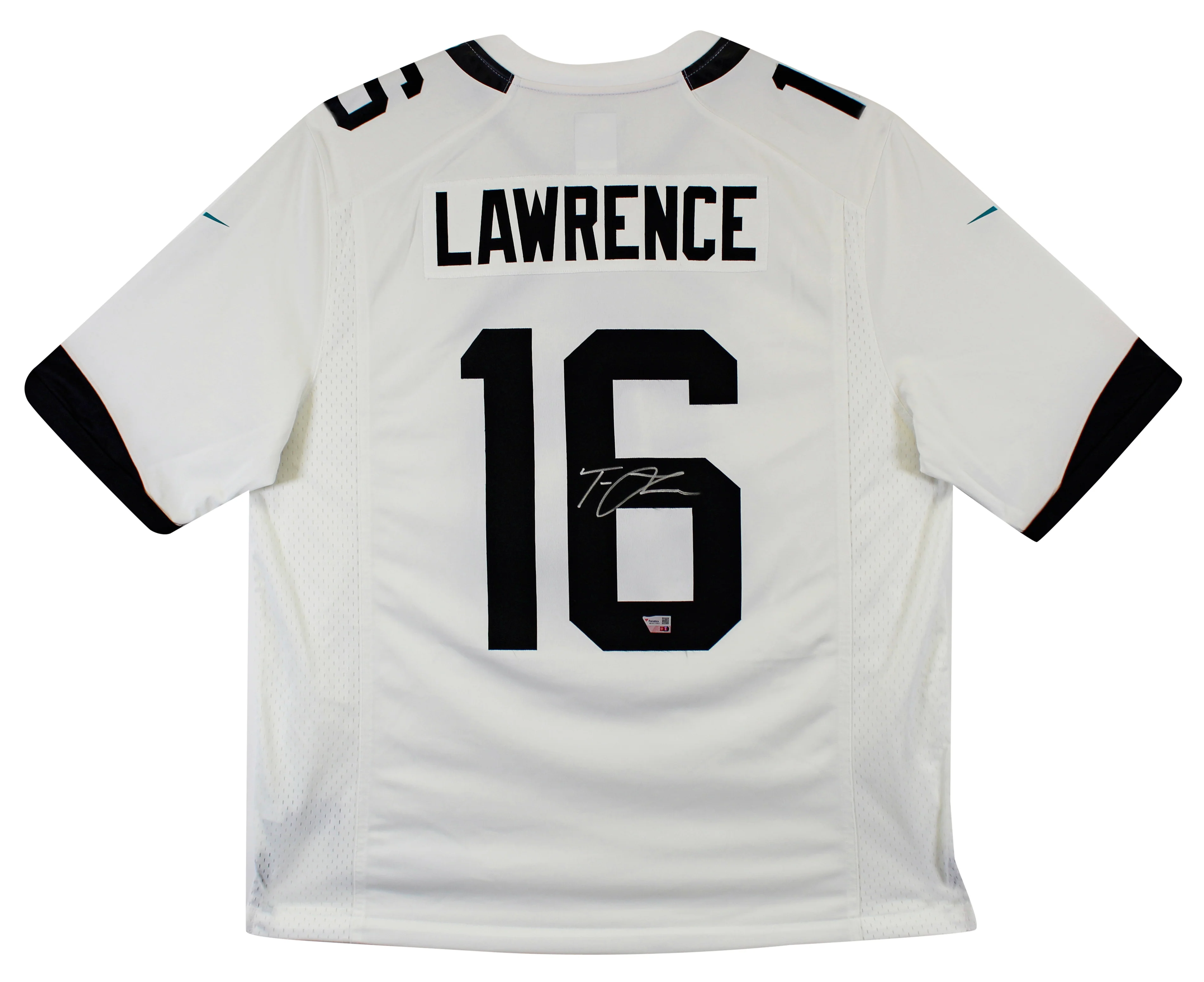Jaguars Trevor Lawrence Authentic Signed White Nike Limited Jersey Fanatics - Image 2