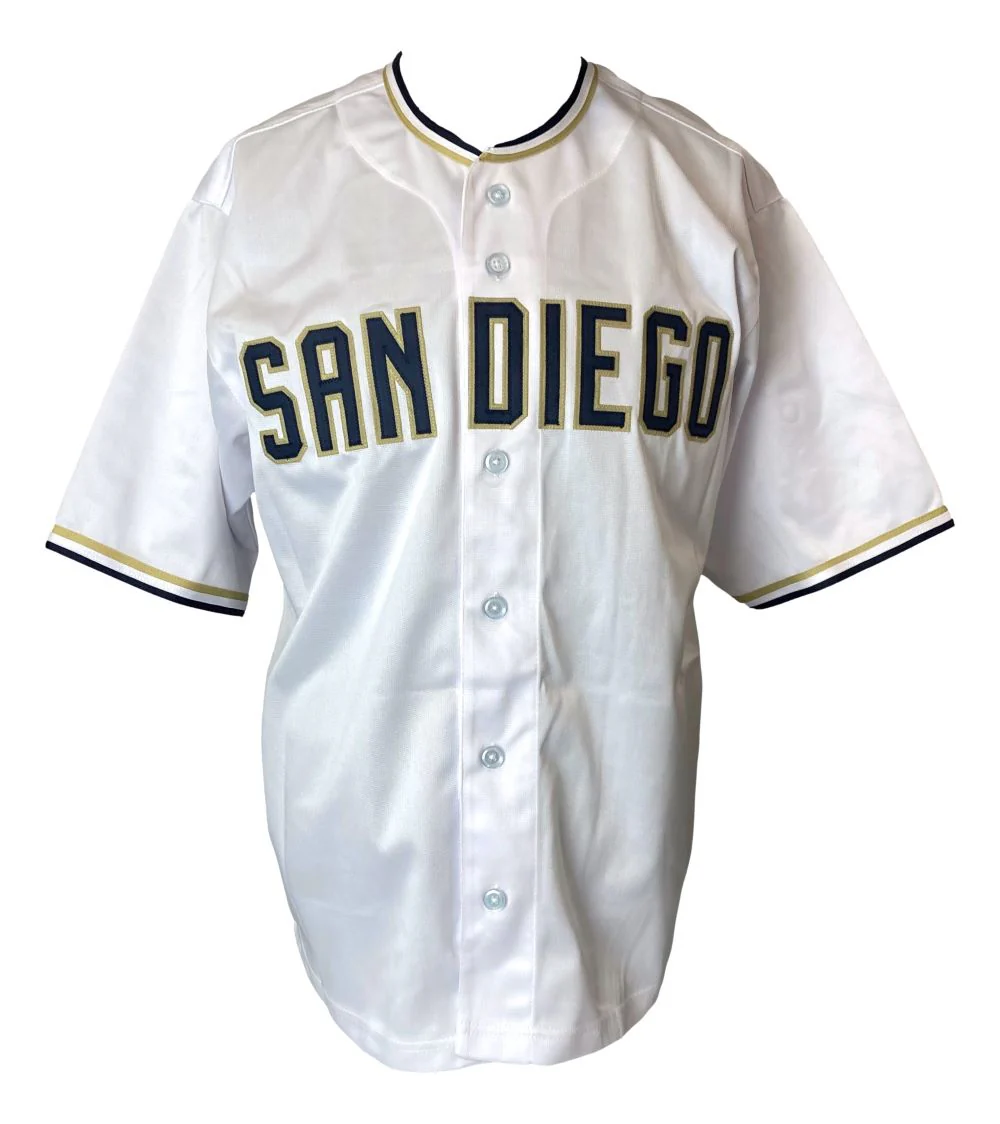 Jake Peavy San Diego Signed White Baseball Jersey Sports Integrity - Image 3