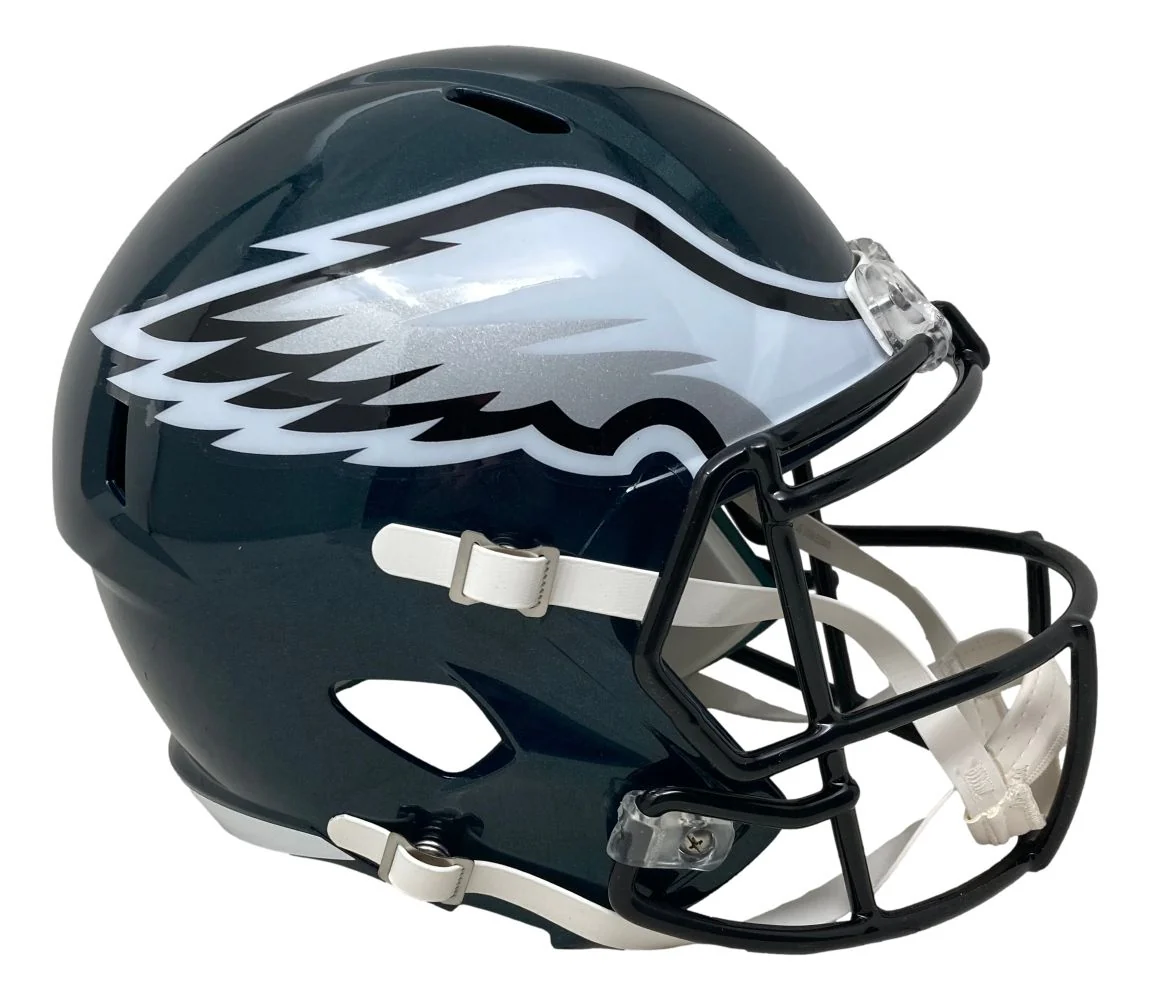 Jalen Carter Signed Philadelphia Eagles FS Super Bowl 59 Replica Helmet BAS - Image 3