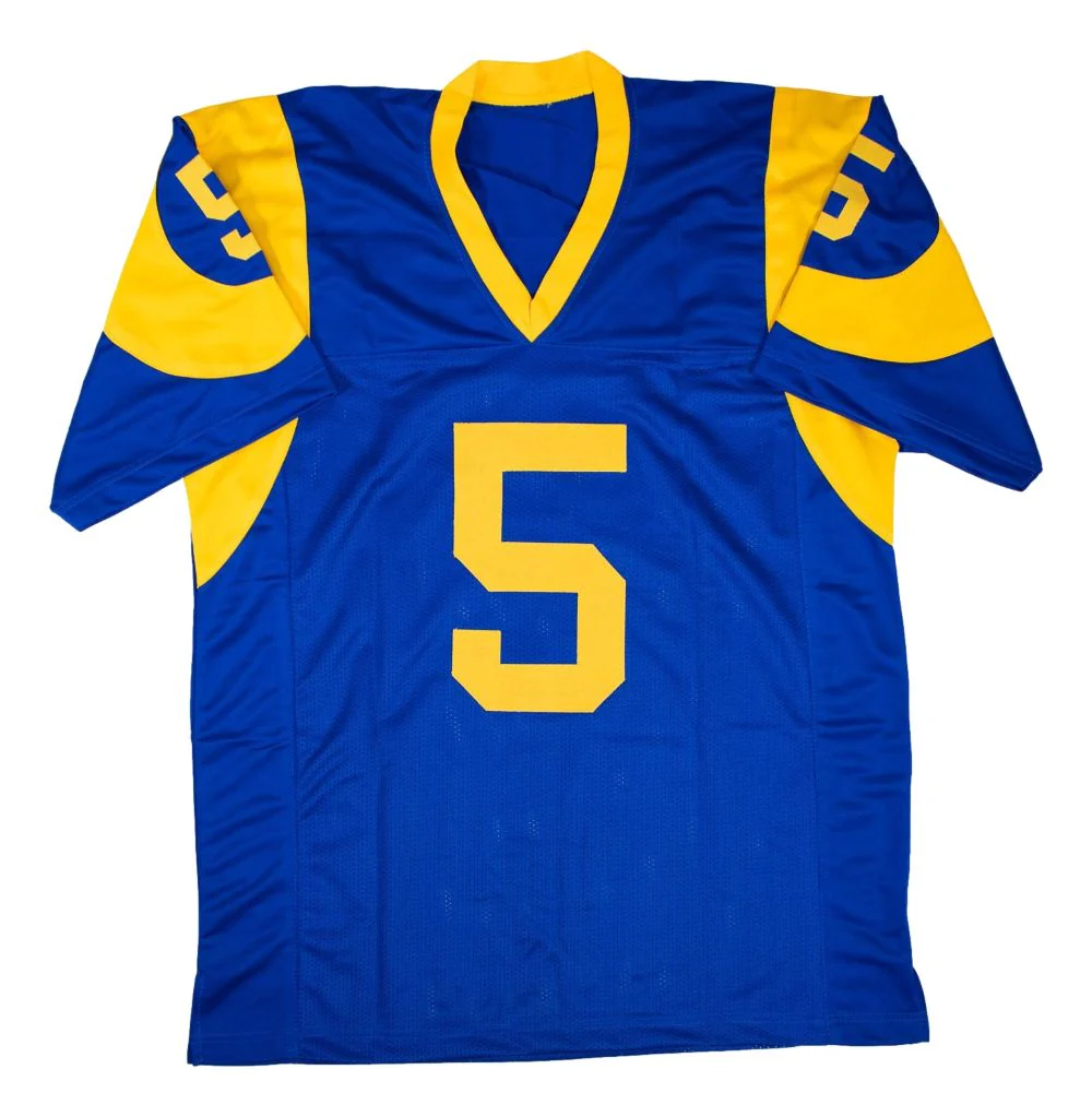 Jalen Ramsey Los Angeles Signed Blue Football Jersey JSA - Image 3