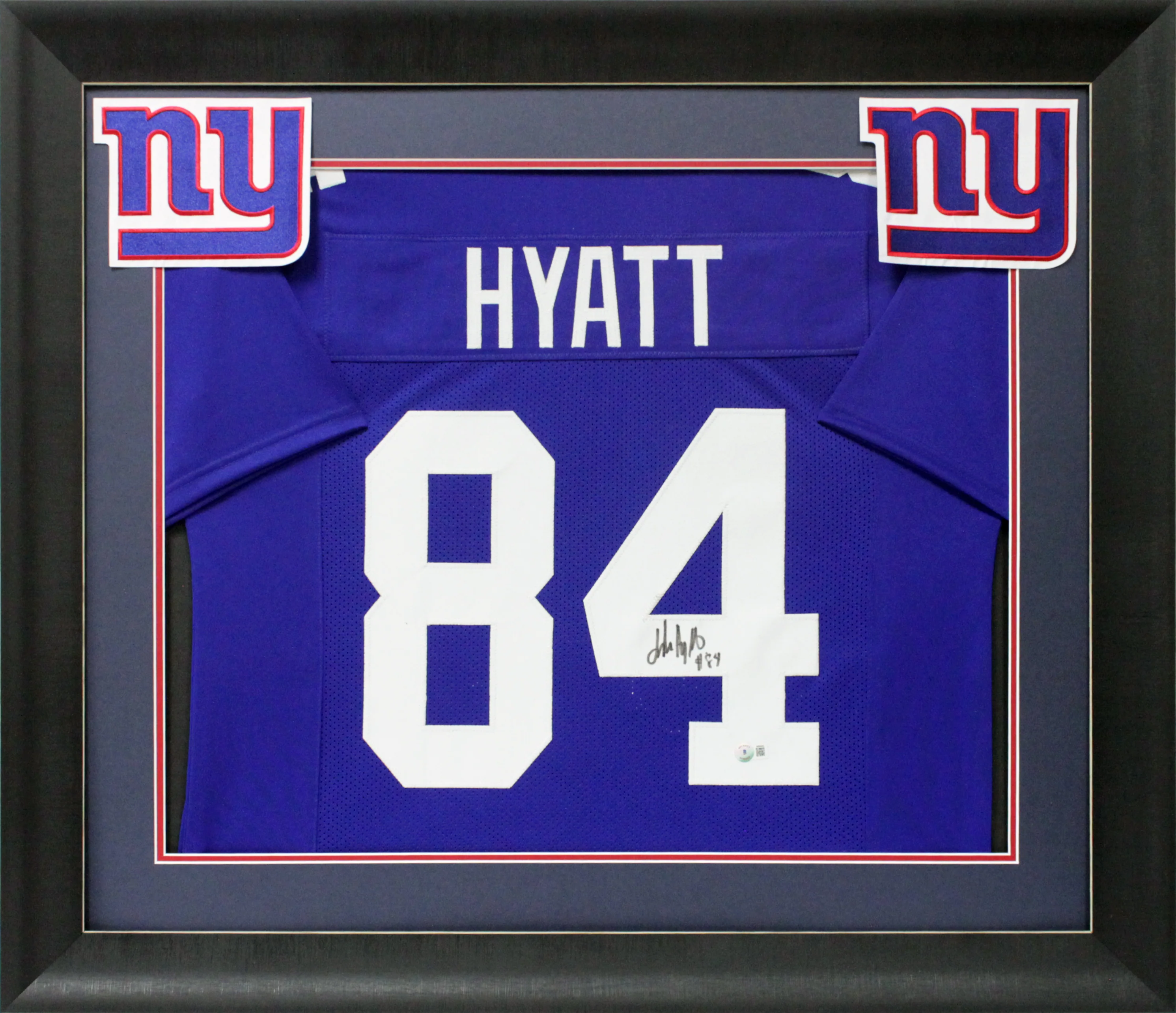 Jalin Hyatt Authentic Signed Blue Pro Style Framed Jersey Autographed BAS Wit - Image 2