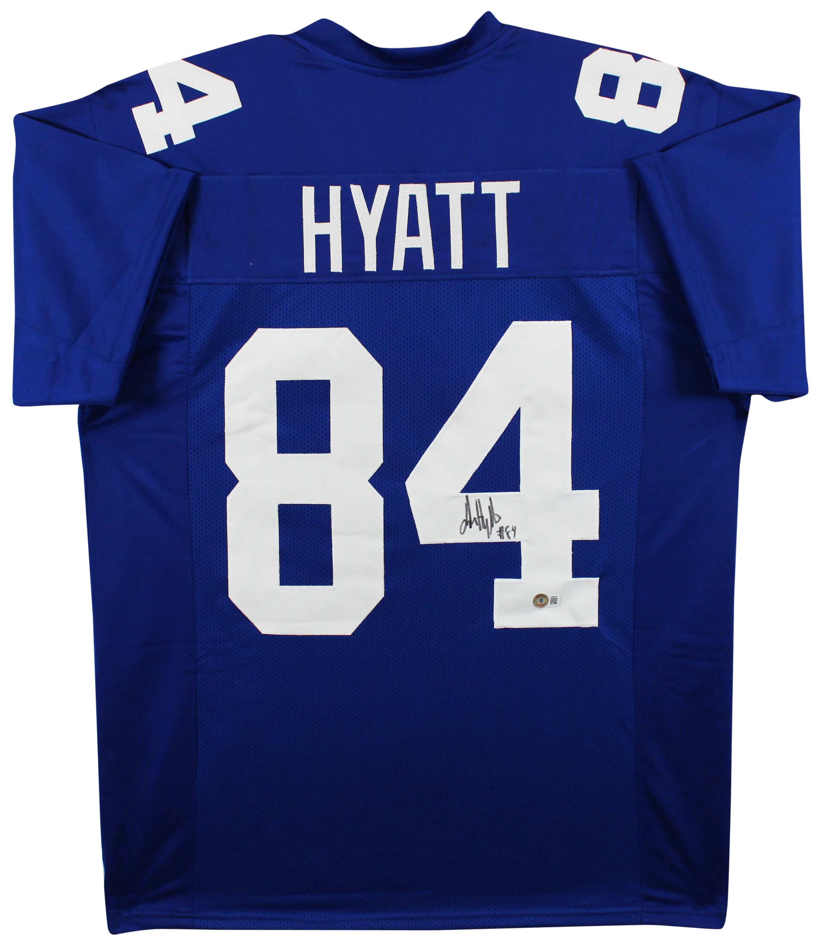 Jalin Hyatt Authentic Signed Blue Pro Style Jersey Autographed BAS Witnessed - Image 2