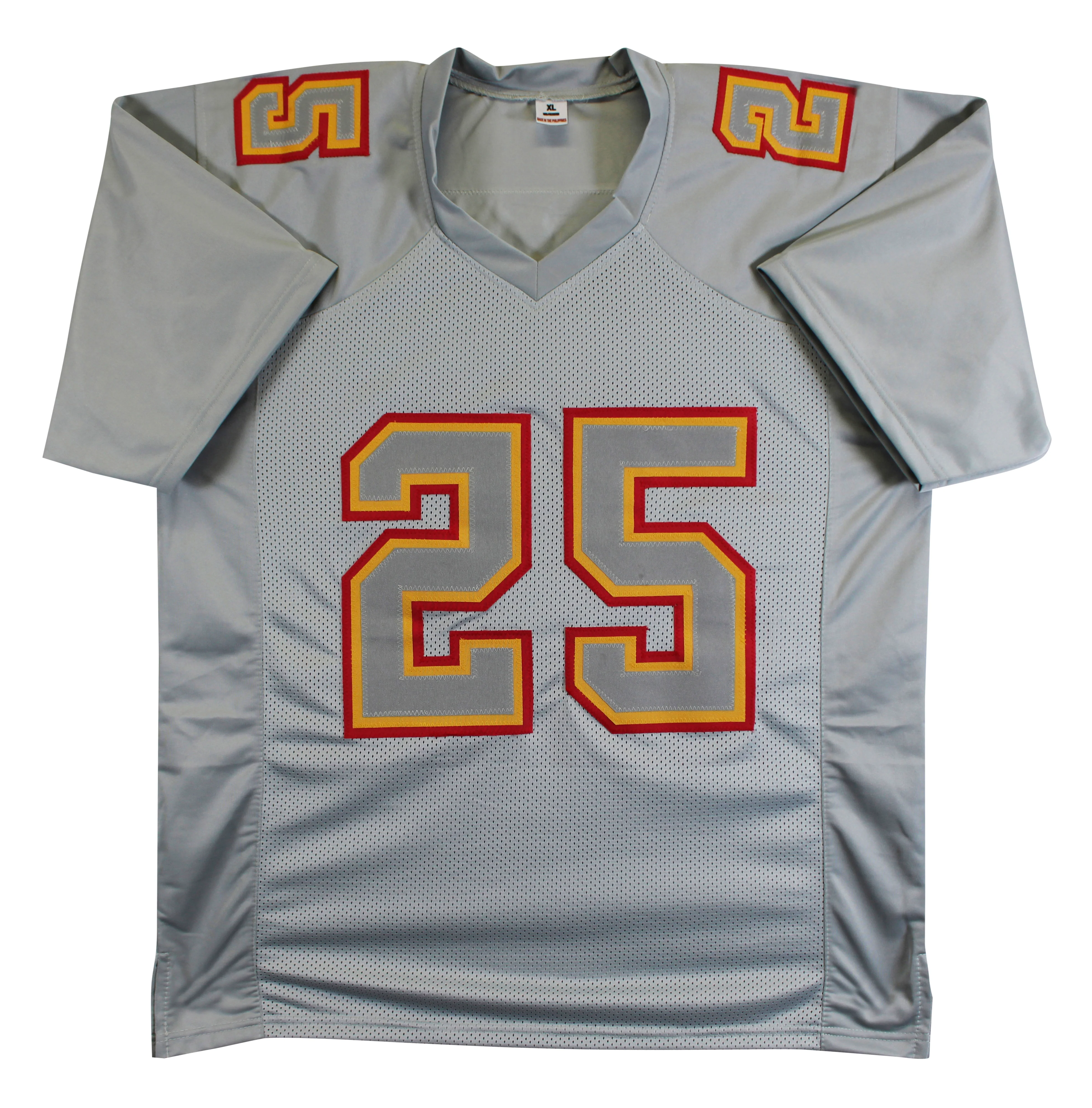 Jamaal Charles Authentic Signed Grey Pro Style Jersey Autographed BAS Witnessed - Image 4