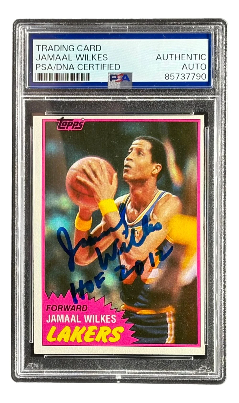 Jamaal Wilkes Signed 1981/82 Topps #23 Lakers Trading Card PSA/DNA