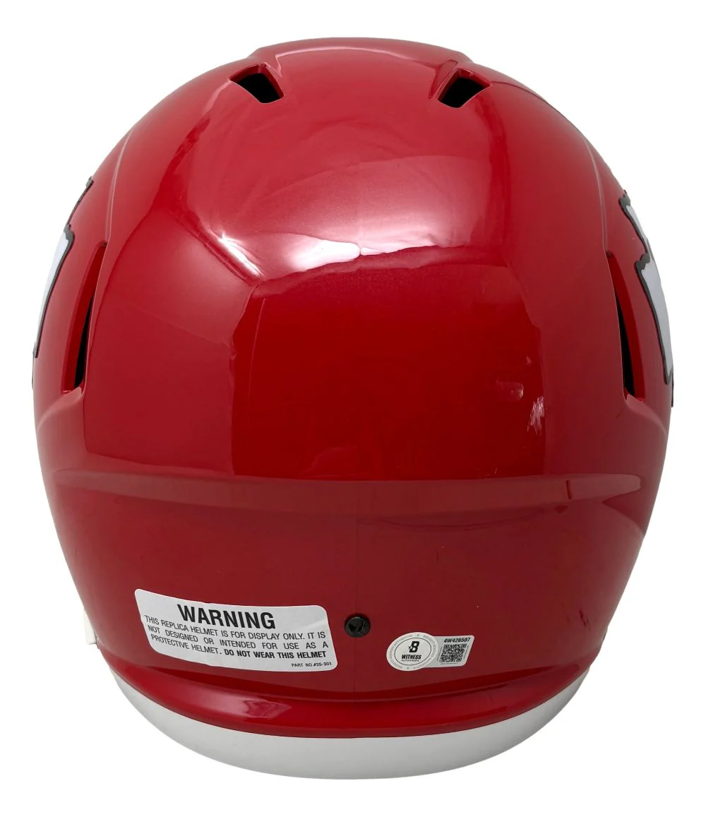 Jamal Charles Signed Kansas City Chiefs Full Size Speed Replica Helmet BAS - Image 3
