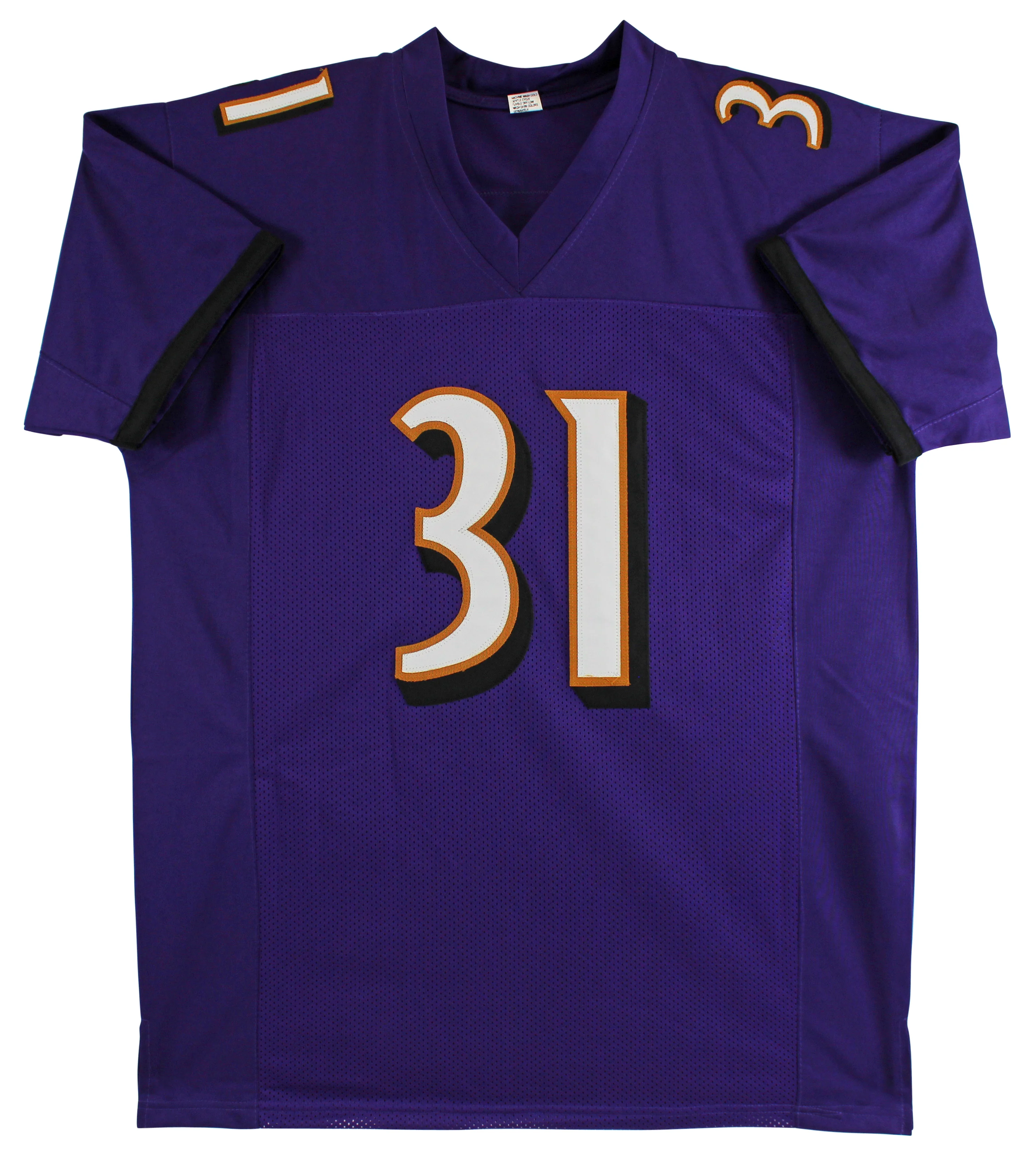 Jamal Lewis Authentic Signed Purple Pro Style Jersey Autographed BAS Witnessed - Image 4