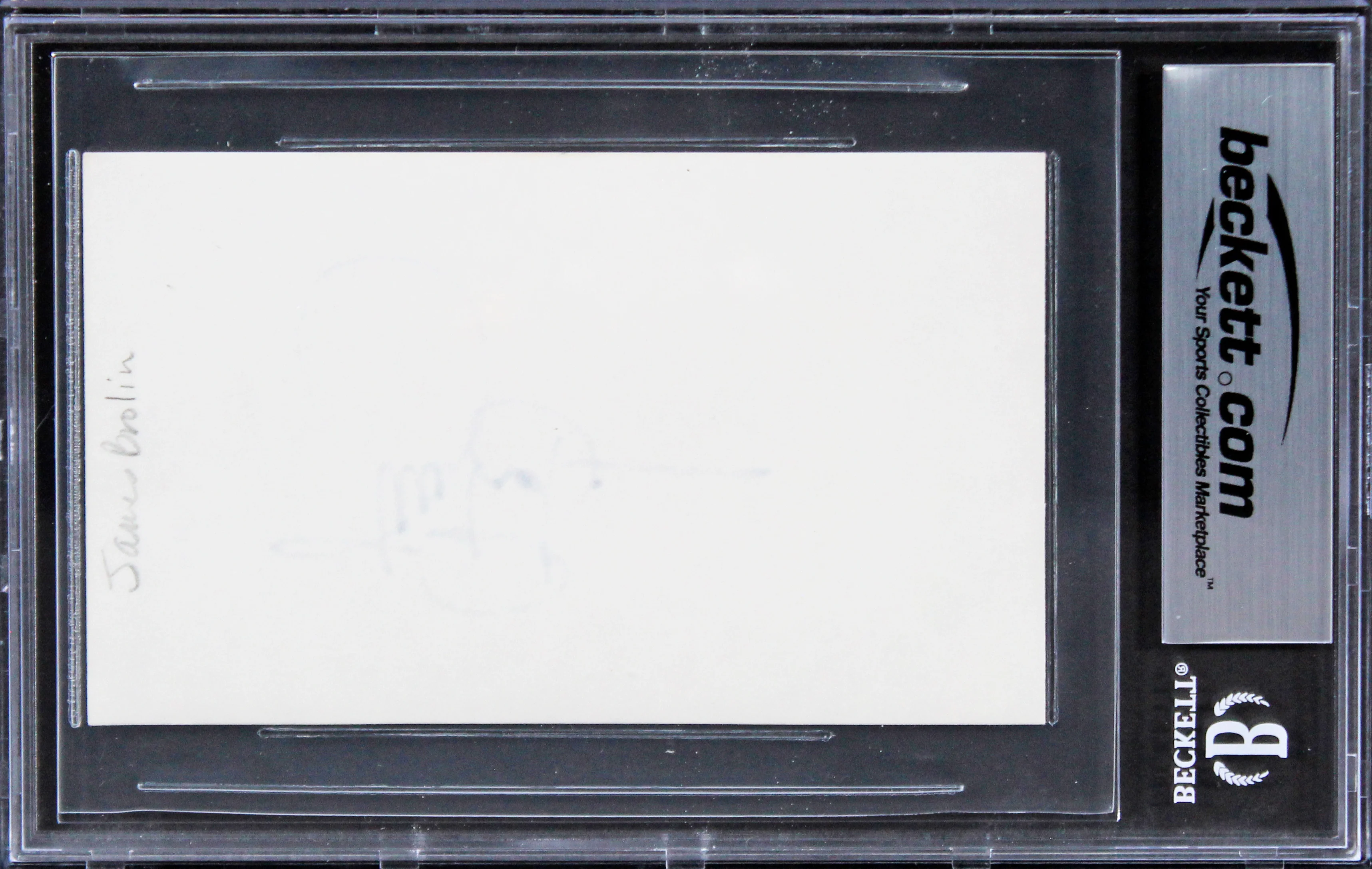 James Brolin The Amityville Horror Signed 3x5 Index Card Autographed BAS Slabbed - Image 3
