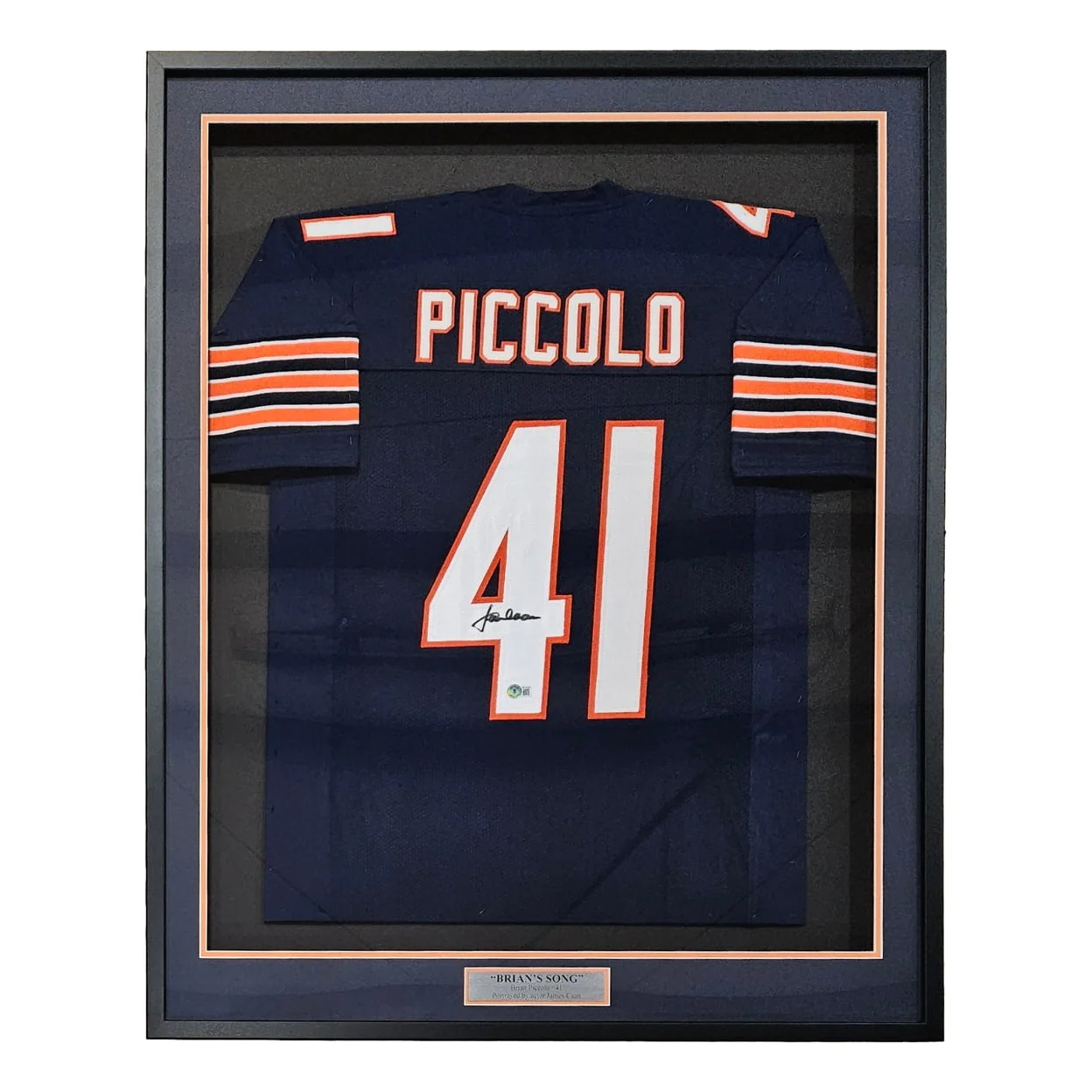 James Caan Signed Framed Custom Brian's Song Brian Piccolo Football Jersey BAS - Image 5