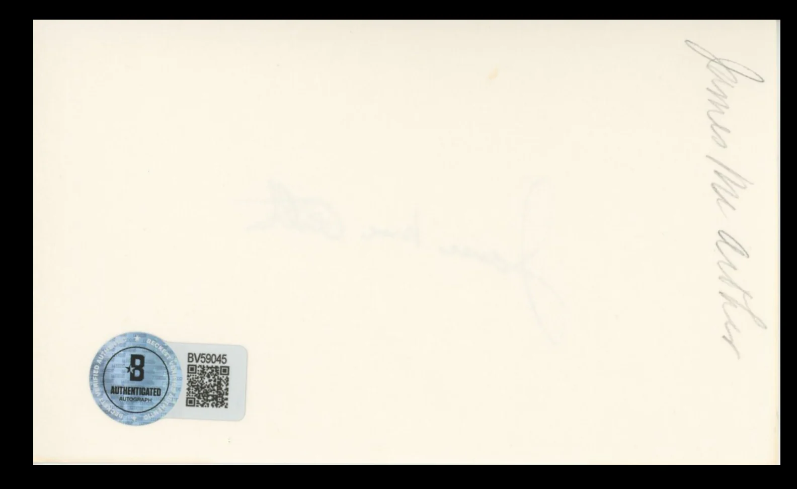 James MacArthur Hawaii Five-O Authentic Signed 3x5 Index Card BAS #BV59045 - Image 3