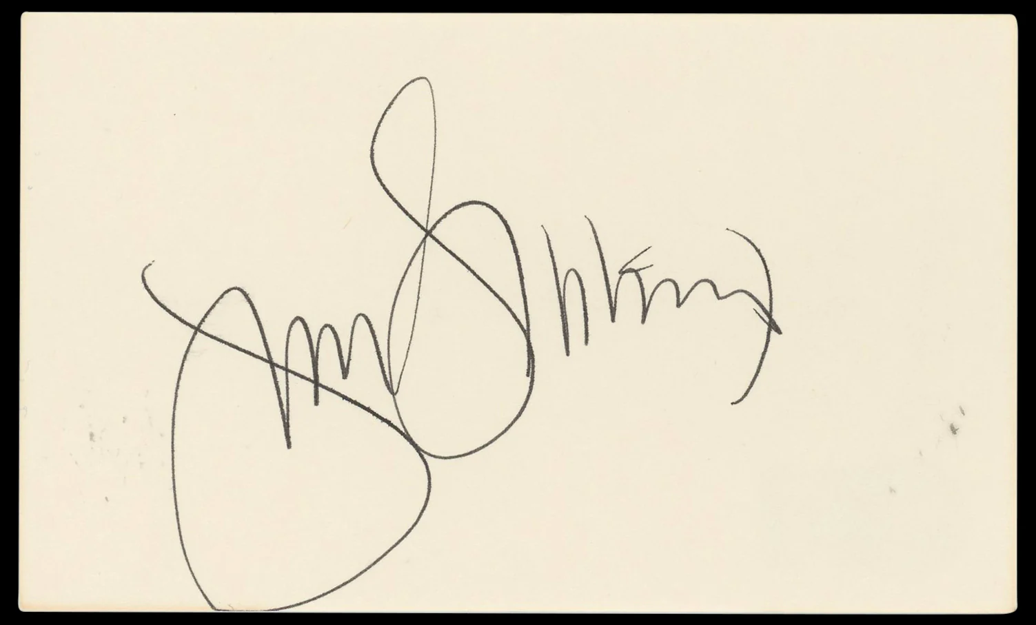 James Sikking Hill Street Blues Authentic Signed 3x5 Index Card BAS #BN33306 - Image 2