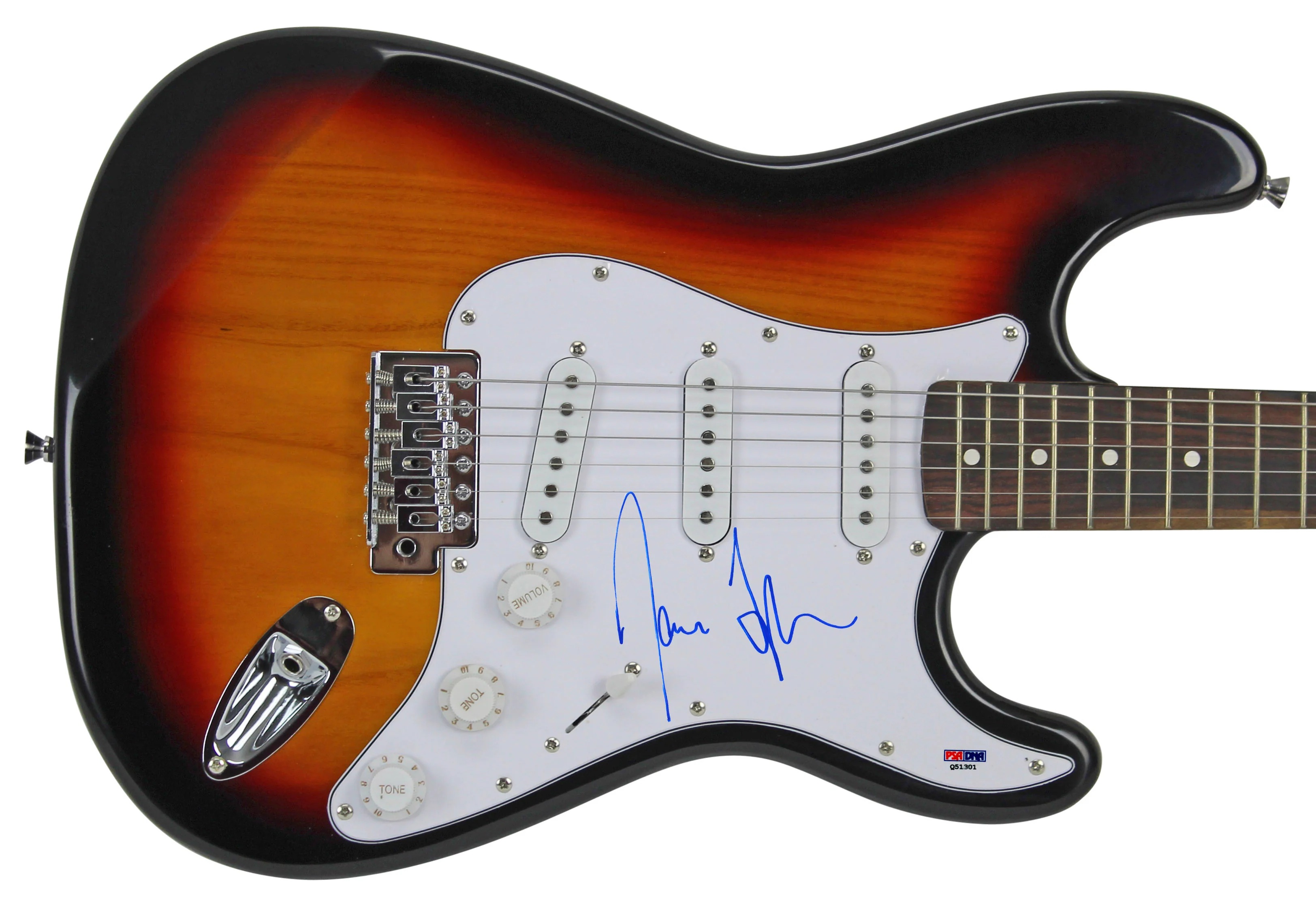 James Taylor Authentic Signed Sunburst Electric Guitar Autographed BAS #Q51301 - Image 2