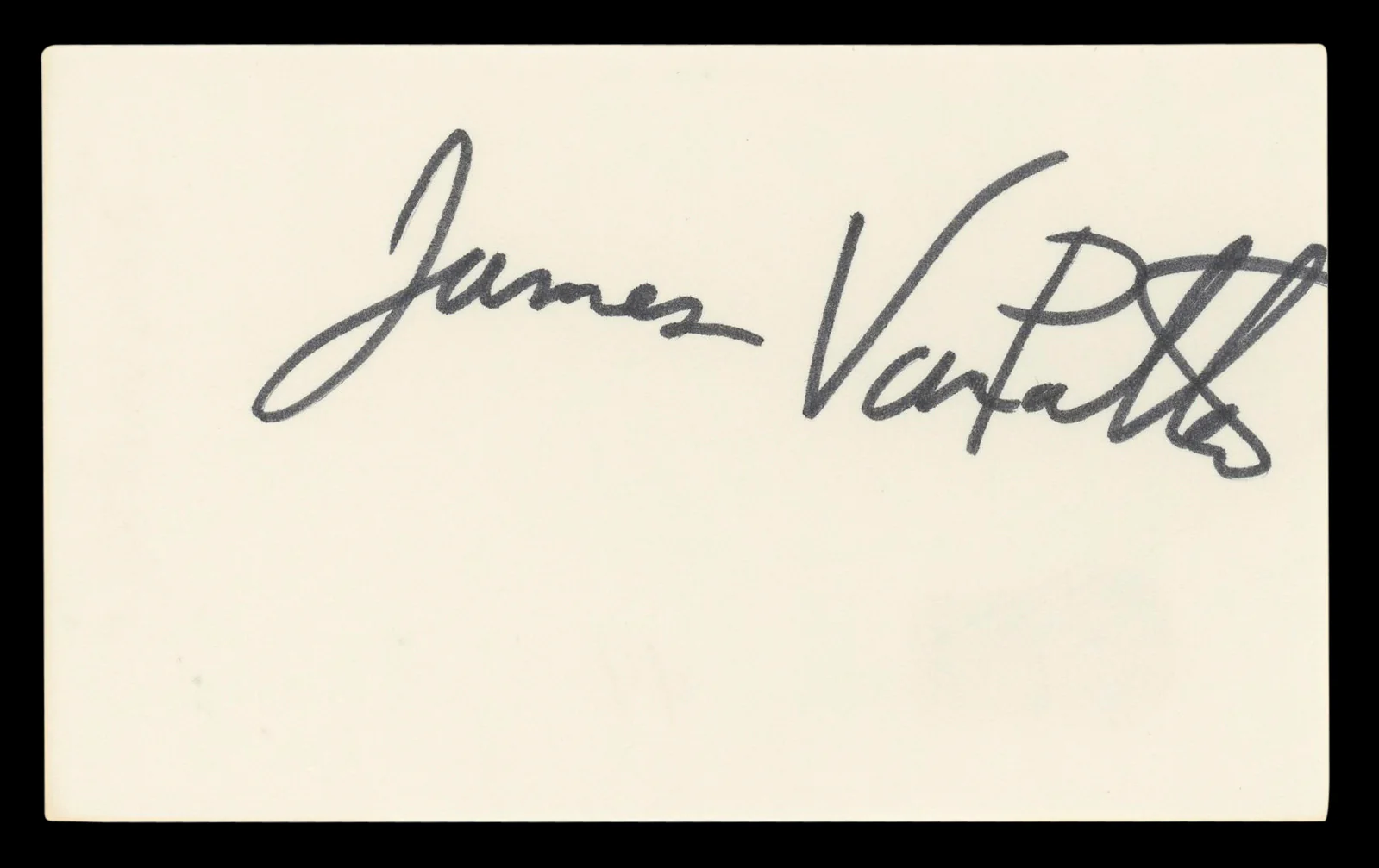 James Van Patten Saw IV Authentic Signed 3x5 Index Card Autographed BAS #BL96733