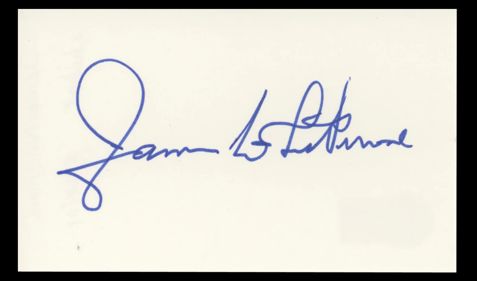 James Whitmore The Shawshank Redemption Authentic Signed 3x5 Index Card BAS #BT01226 - Image 2