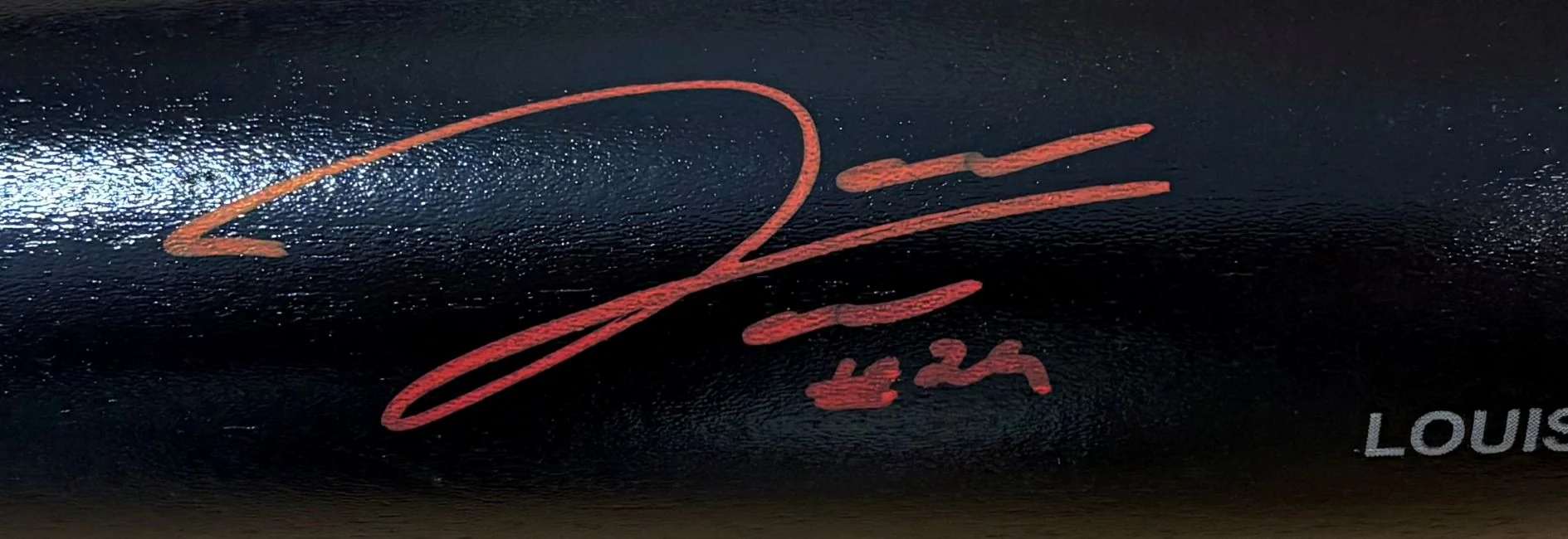 James Wood Washington Nationals Signed Black Louisville Slugger Bat BAS - Image 2