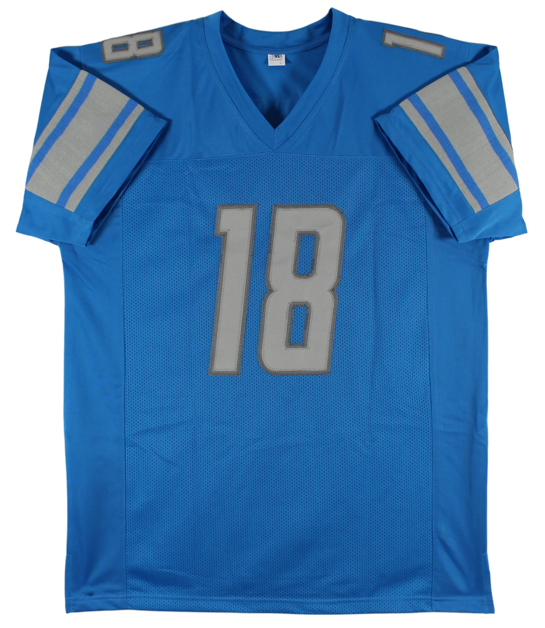 Jameson Williams Authentic Signed Blue Pro Style Jersey BAS Witnessed - Image 4