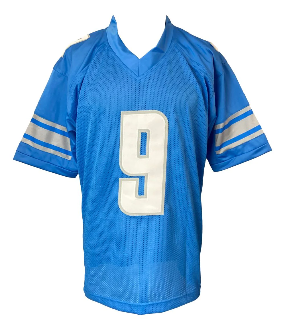 Jameson Williams Detroit Signed Light Blue Football Jersey BAS - Image 3