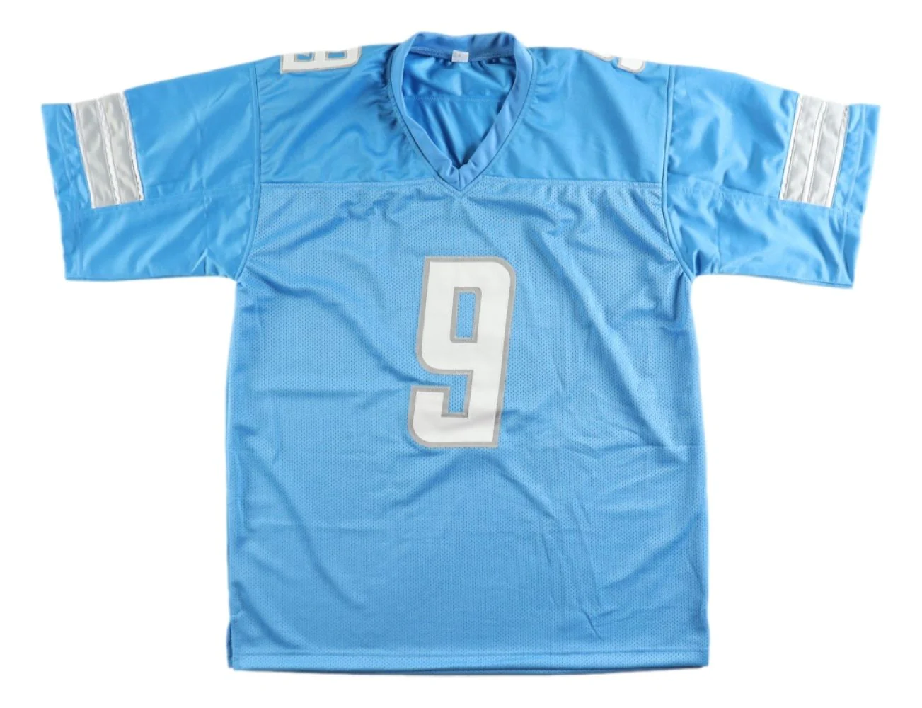Jameson Williams Detroit Signed Light Blue Football Jersey JSA Hologram - Image 3